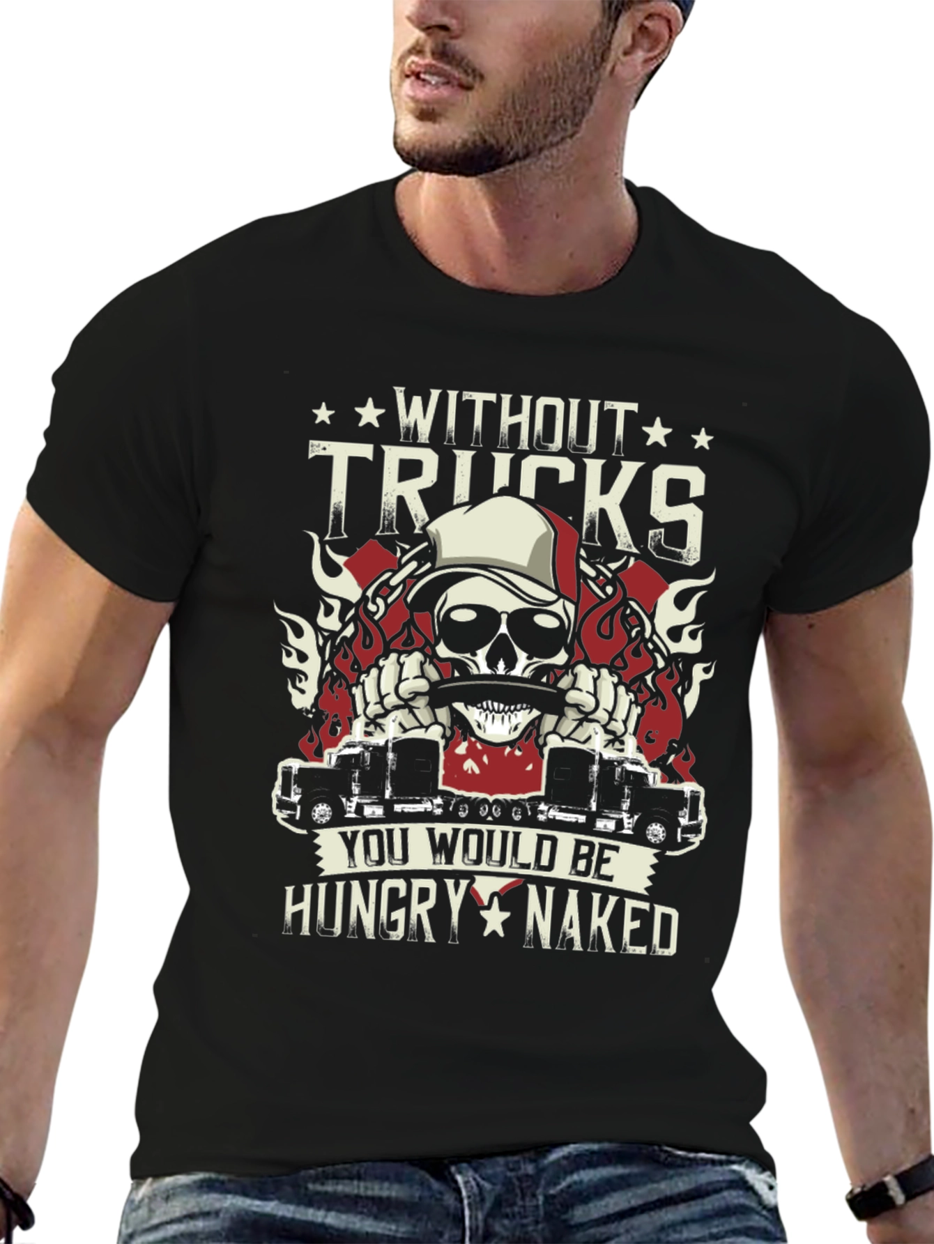 Without Trucks Funny Graphic T-Shirt
