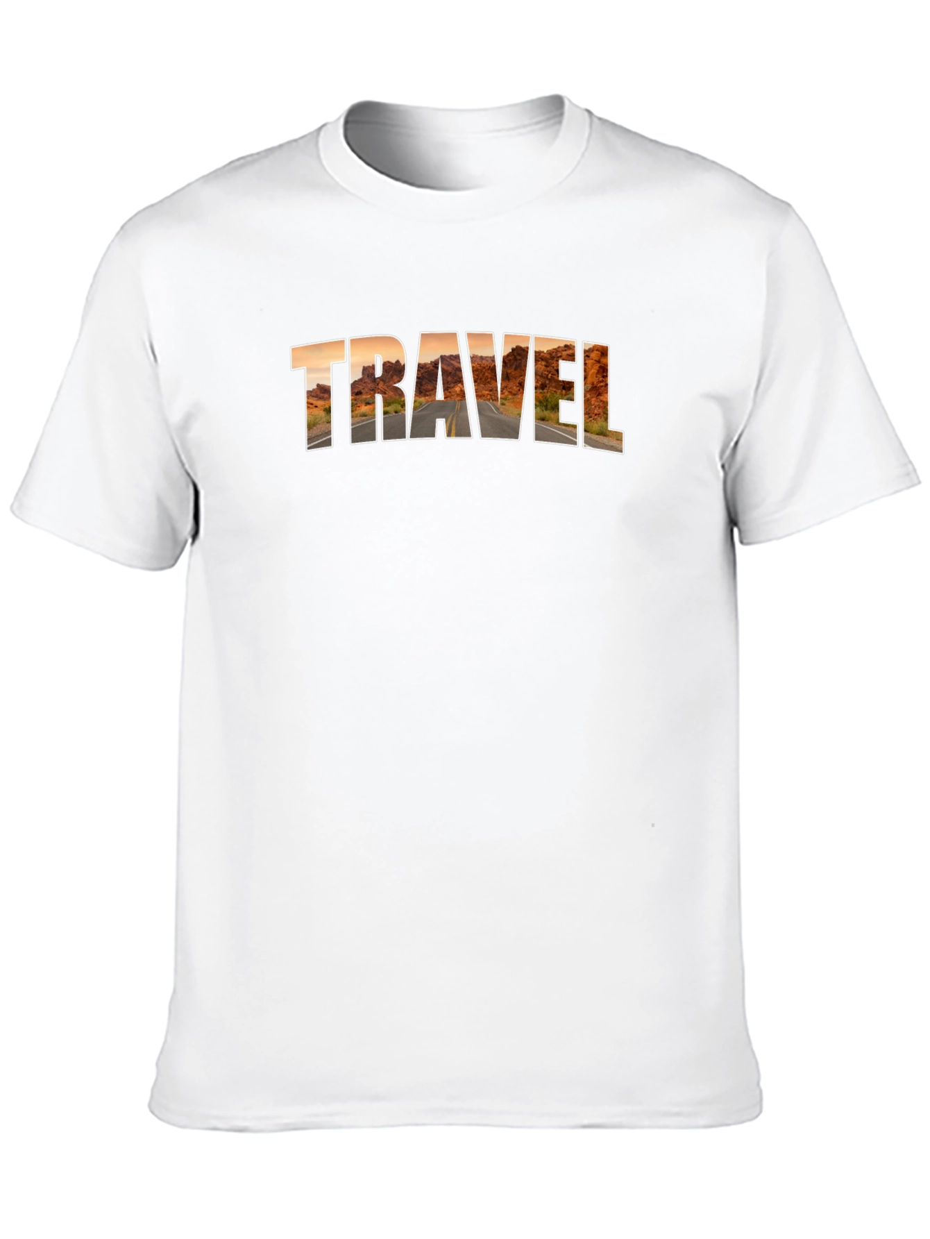 Travel Graphic Tee - Black Short Sleeve T-Shirt