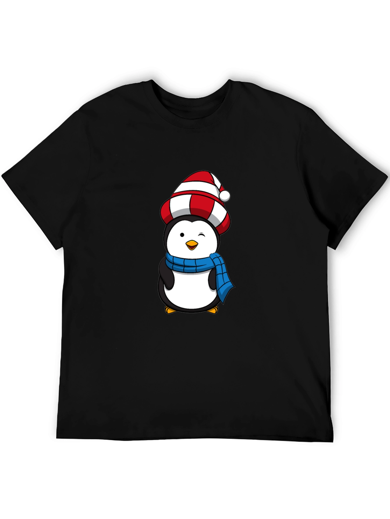 Festive Penguin T-Shirt - Holiday Cheer