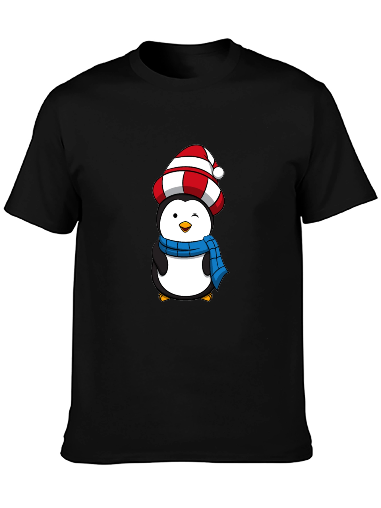 Festive Penguin T-Shirt - Holiday Cheer
