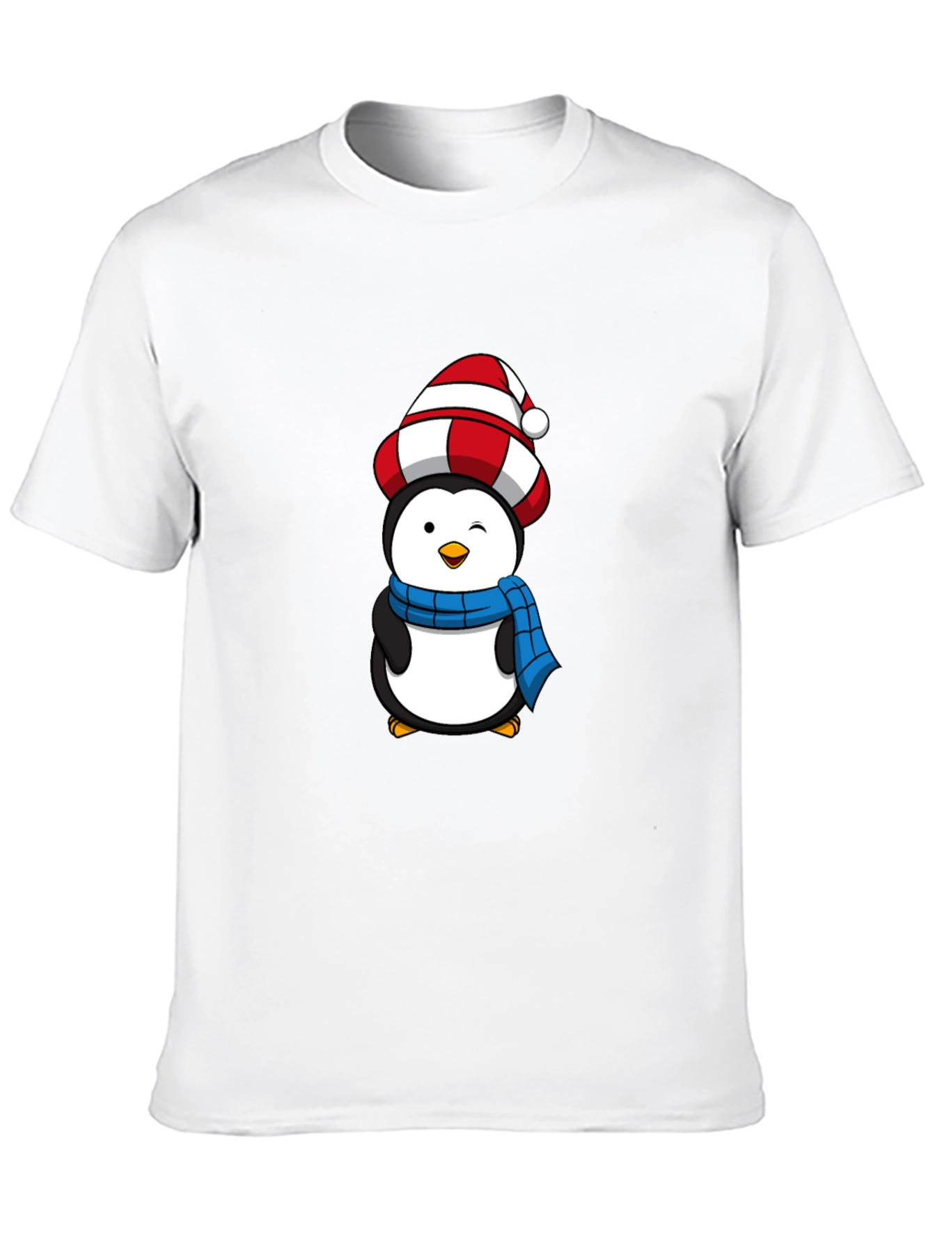 Festive Penguin T-Shirt - Holiday Cheer