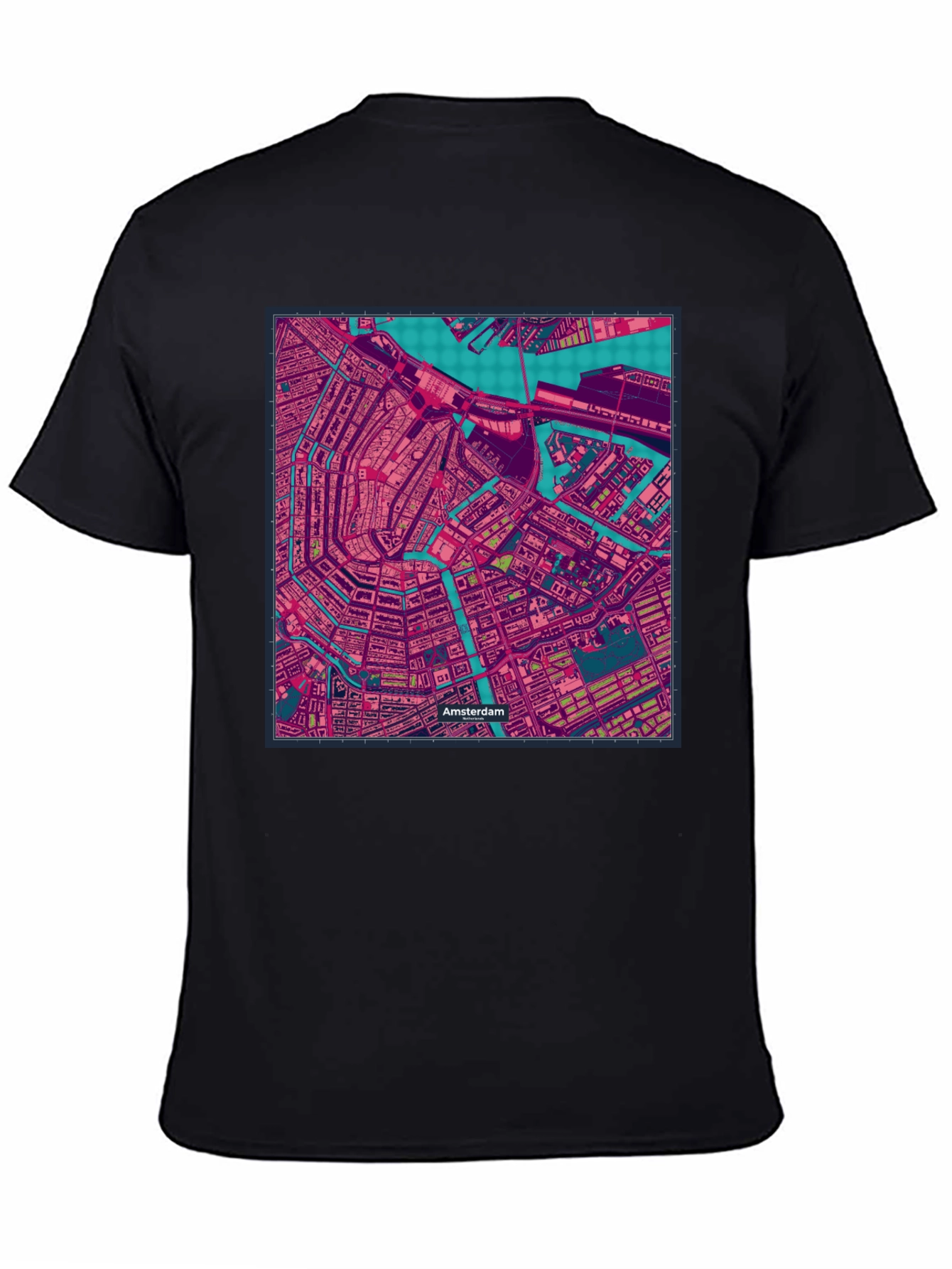 Amsterdam Map T-Shirt - Unique City Streetwear