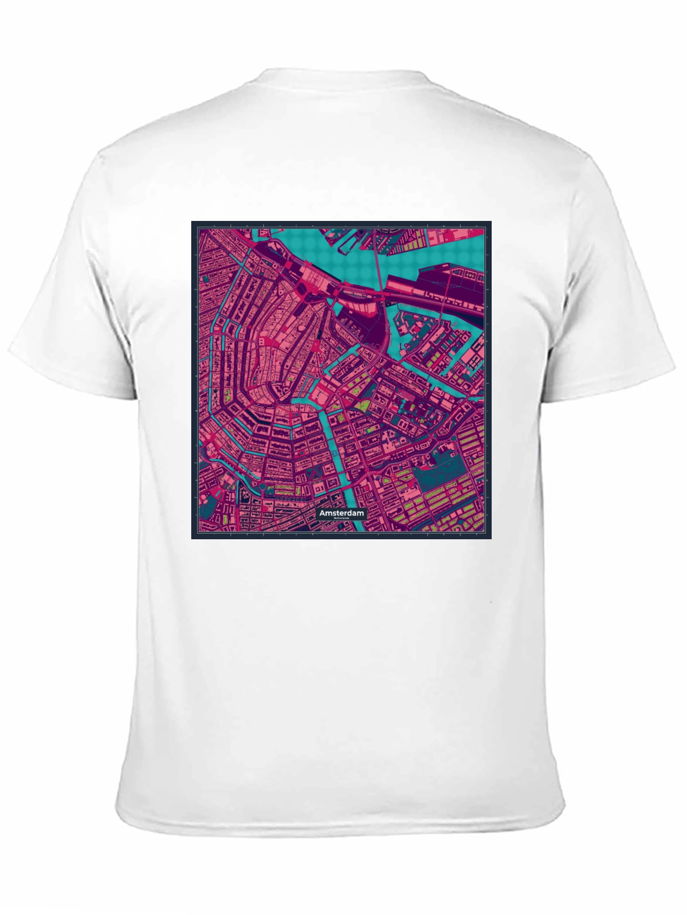 Amsterdam Map T-Shirt - Unique City Streetwear