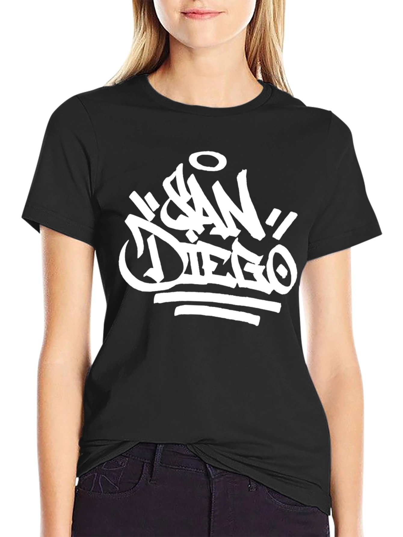 San Diego Graphic T-Shirt - Mens Black Tee