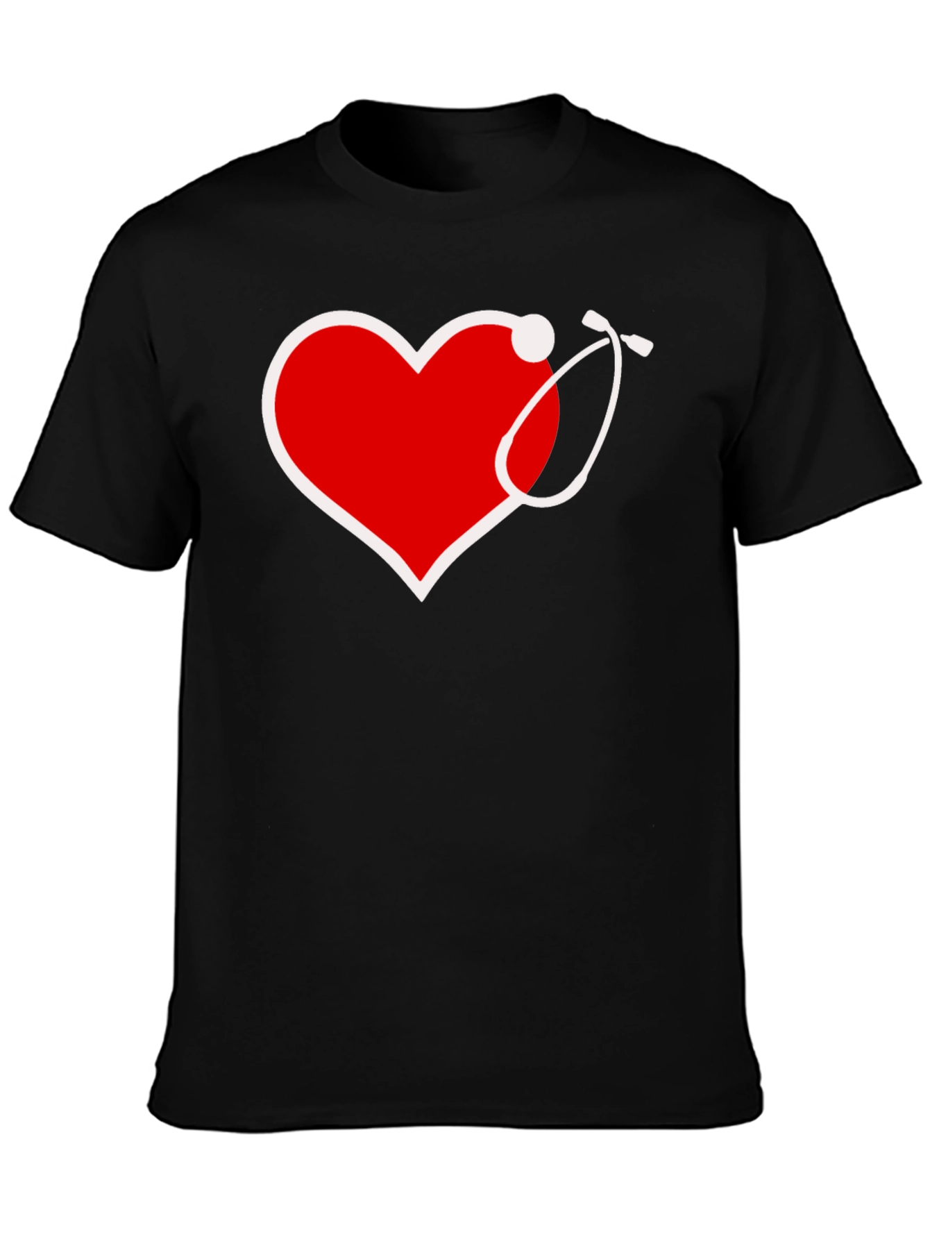 Heart Stethoscope Graphic Tee - Medical Love!