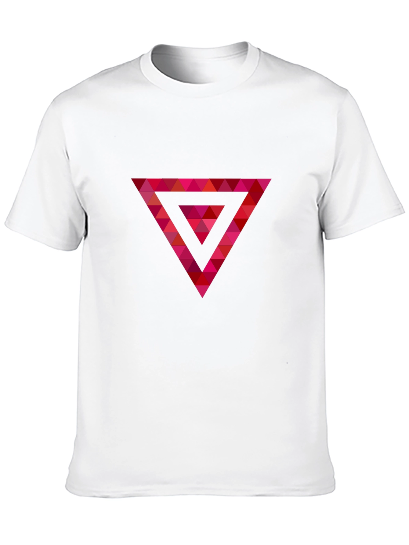 Geometric Triangle Graphic T-Shirt - Modern Design