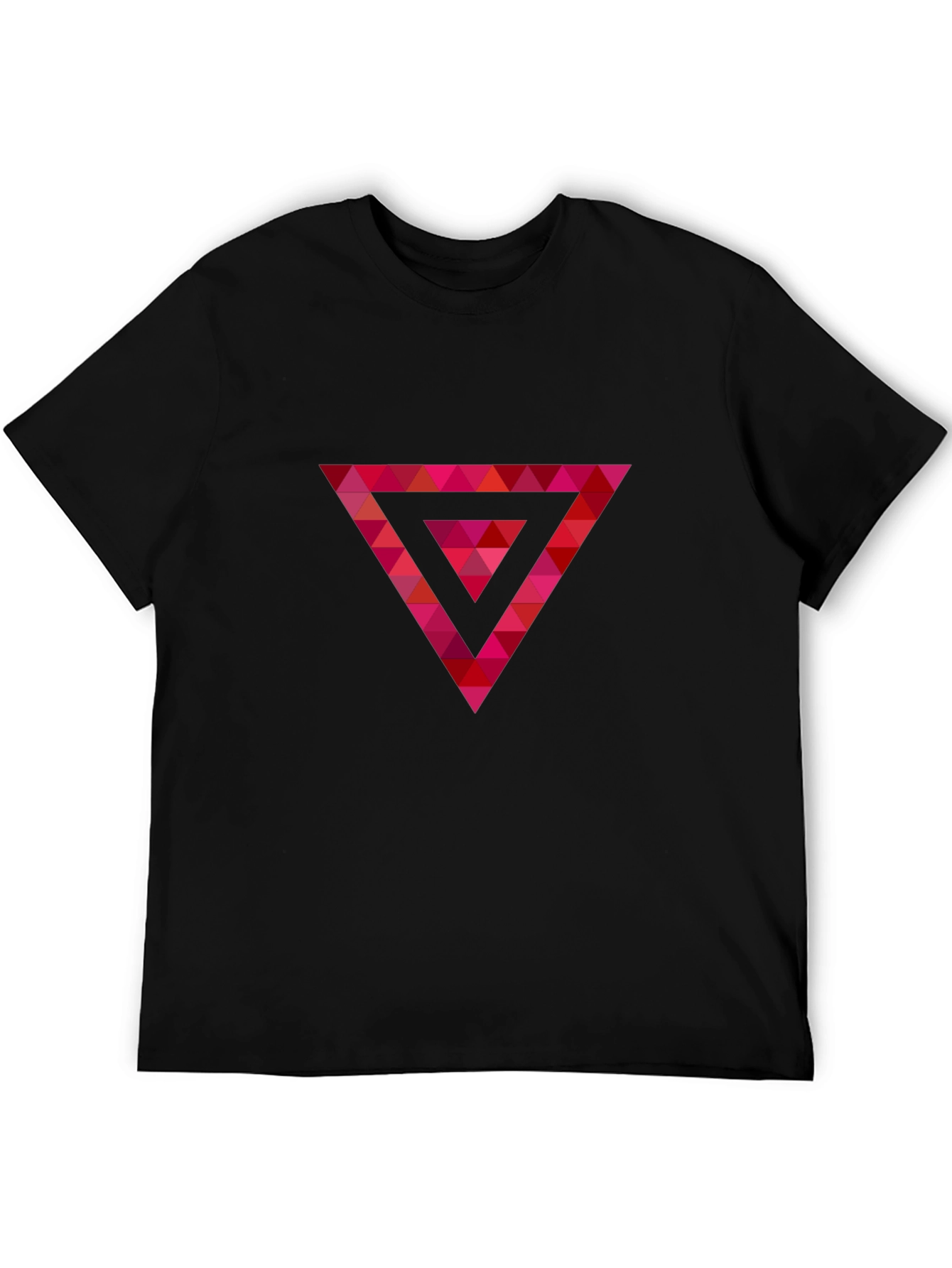 Geometric Triangle Graphic T-Shirt - Modern Design