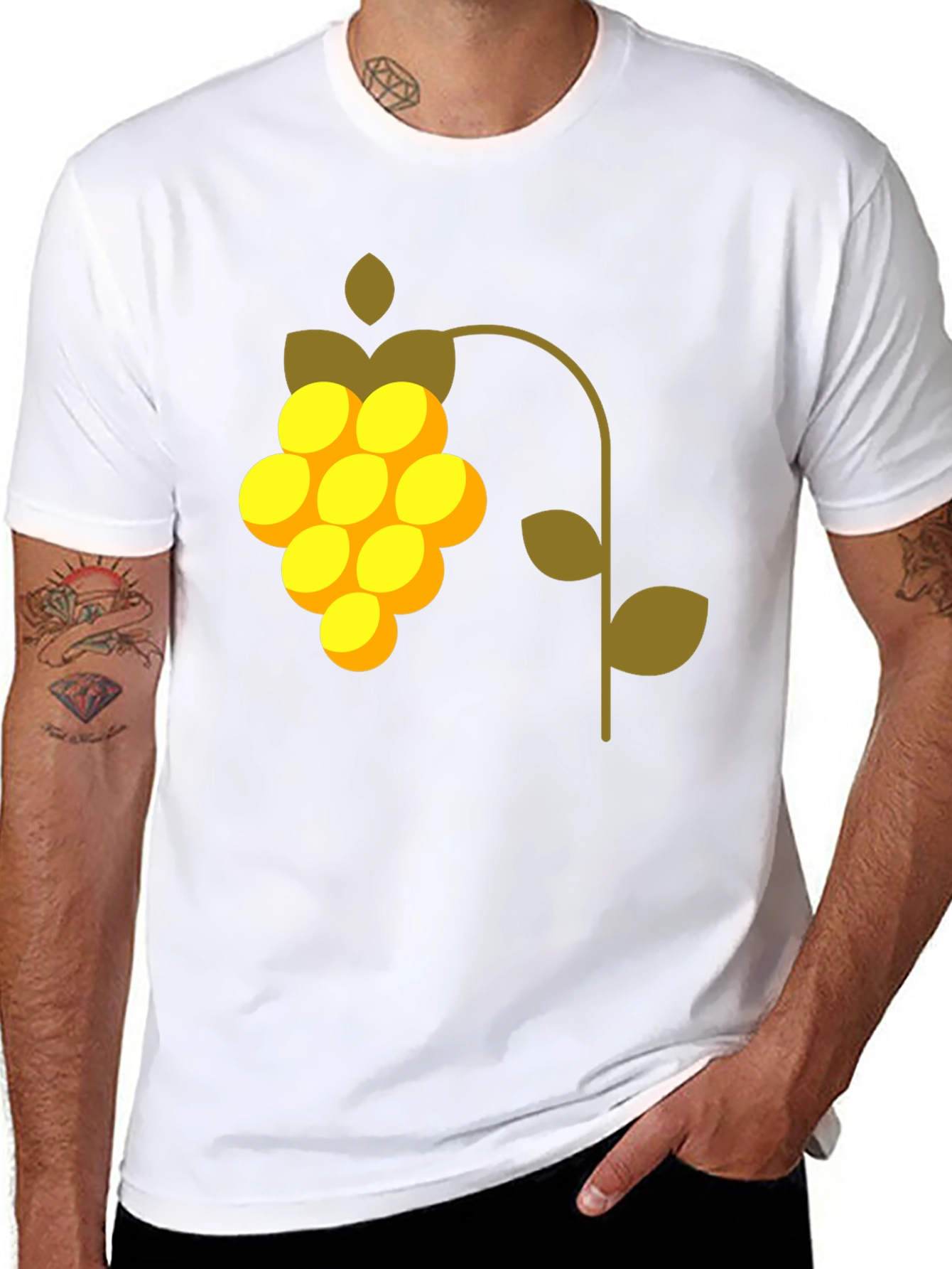 Modern Grape Graphic Tee - Stylish Casual Wear