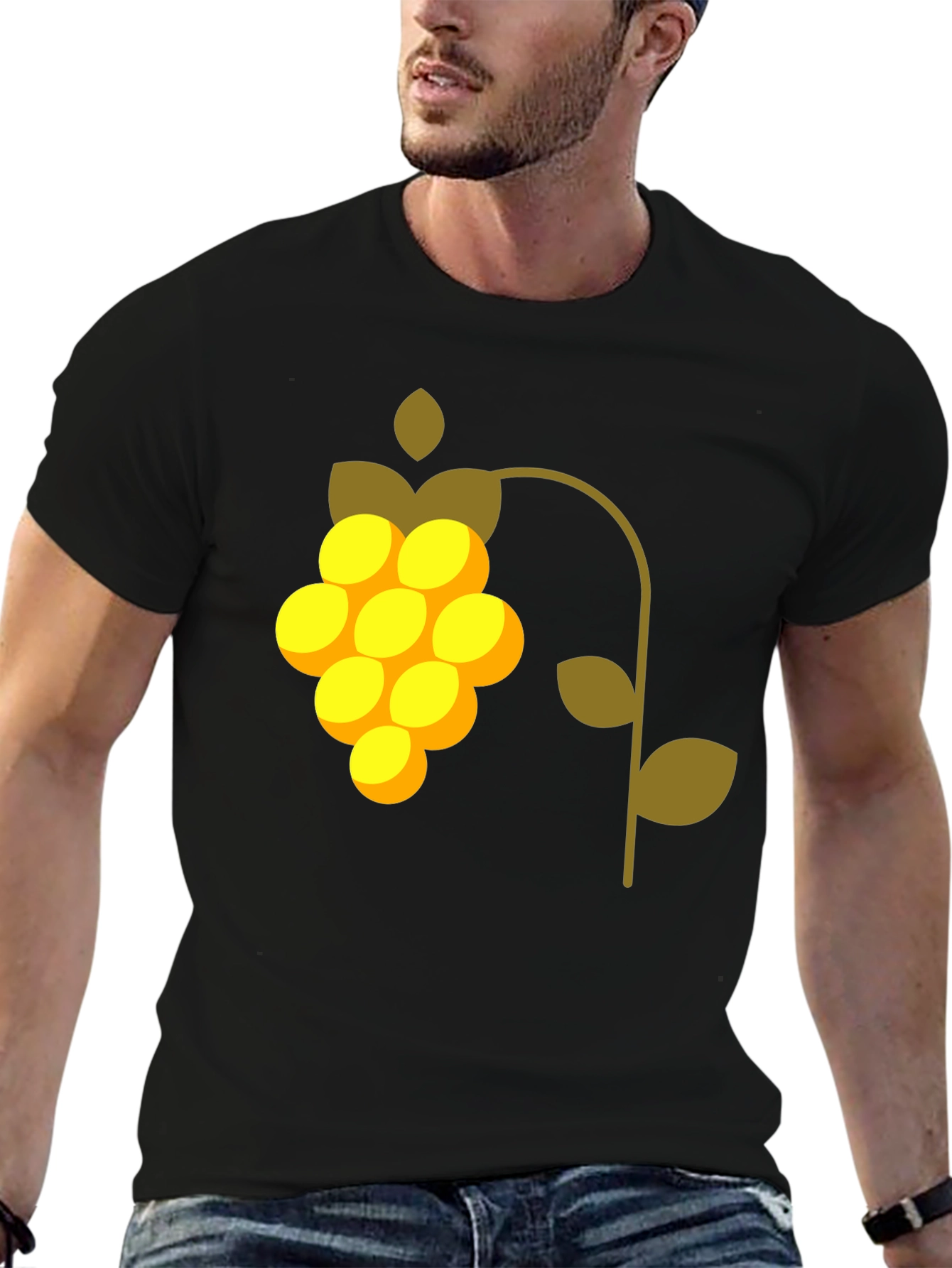 Modern Grape Graphic Tee - Stylish Casual Wear
