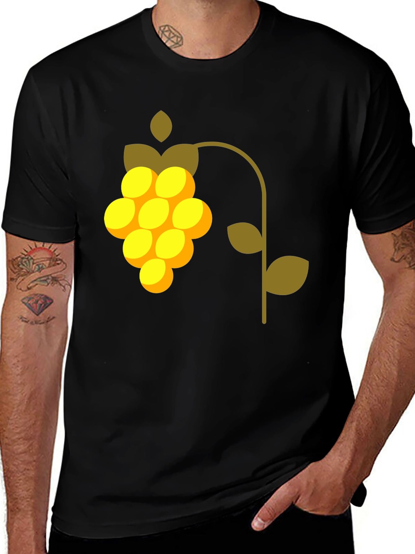 Modern Grape Graphic Tee - Stylish Casual Wear