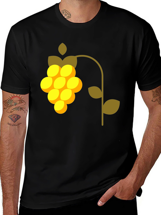 Modern Grape Graphic Tee - Stylish Casual Wear