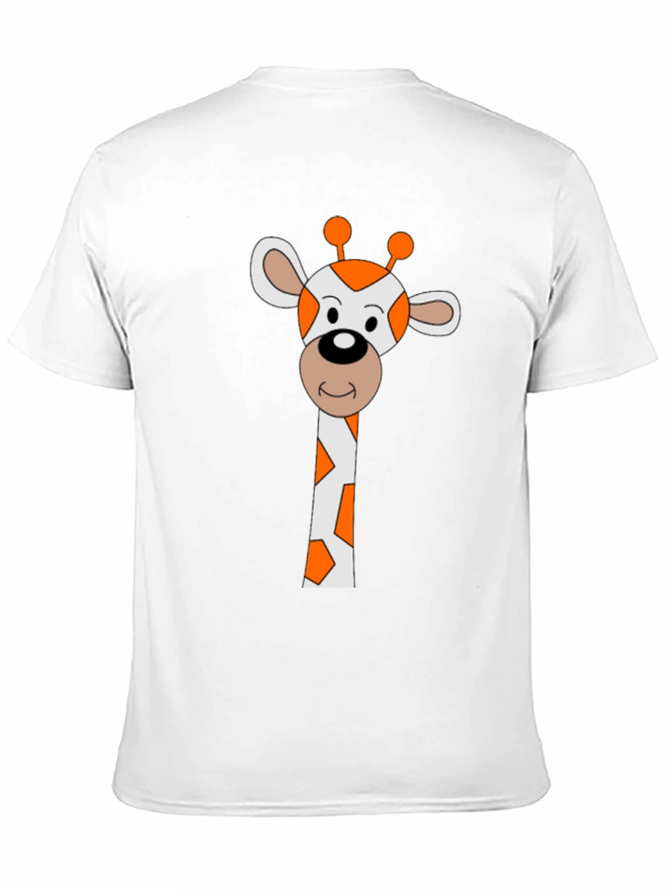 Giraffe Graphic Tee - Black Cotton Blend Shirt