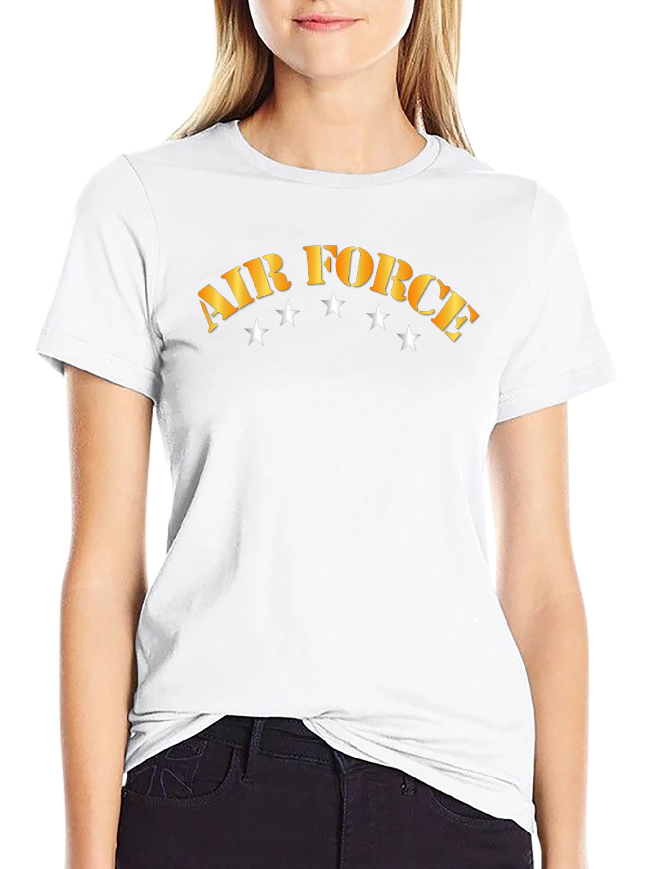 Air Force Graphic T-Shirt Black
