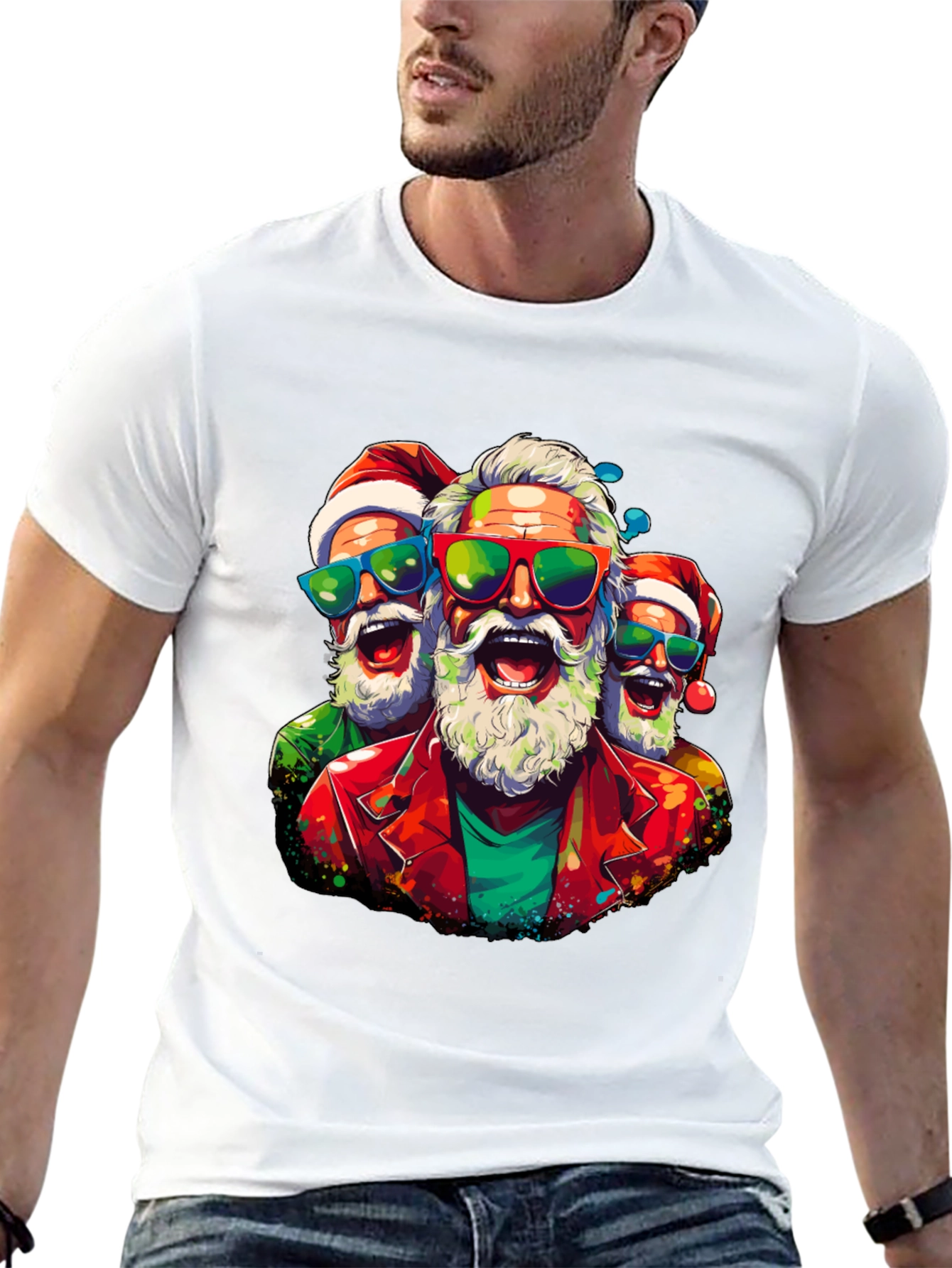 Festive Santa Claus T-Shirt