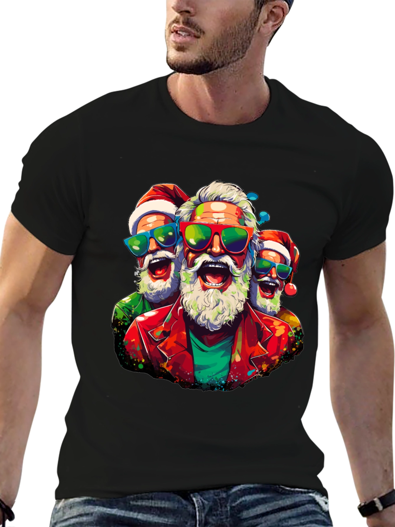 Festive Santa Claus T-Shirt