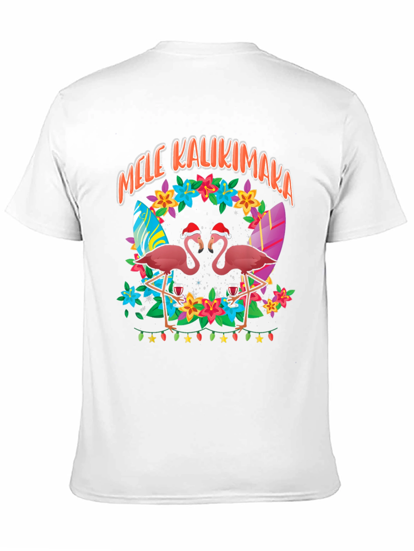 Mele Kalikimaka Flamingo T-Shirt