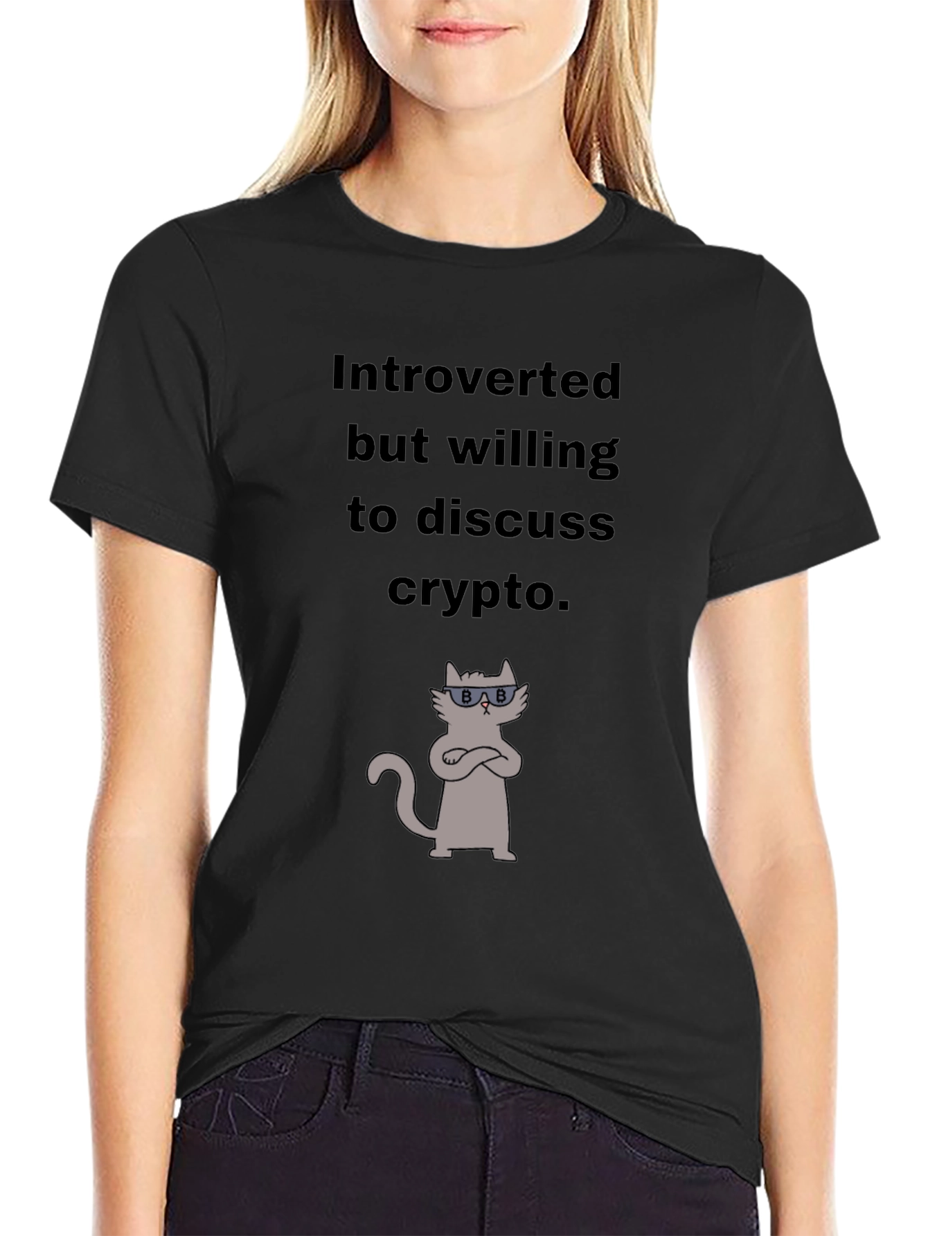 Introverted Crypto Cat T-Shirt
