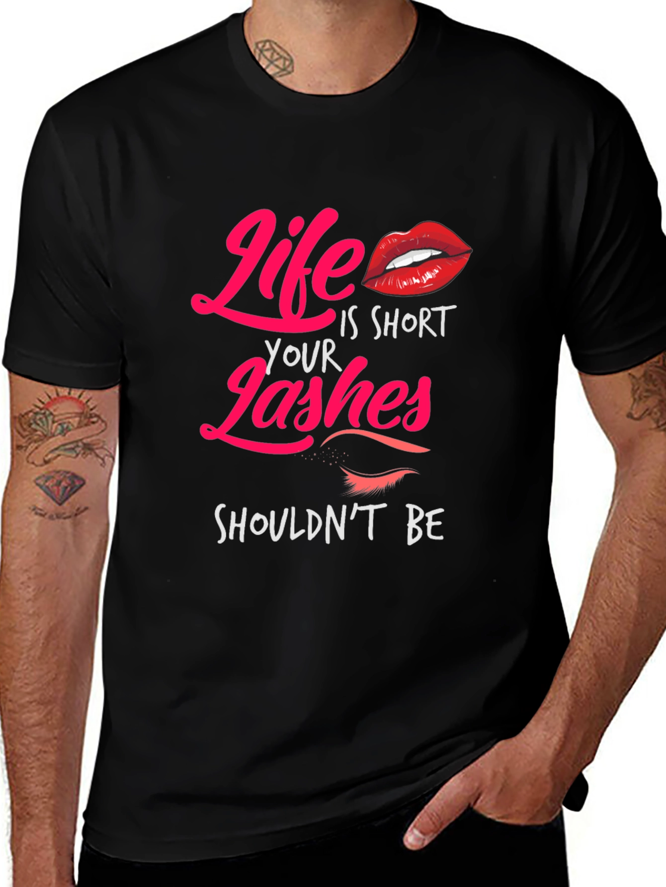 Life is Short Lashes T-Shirt