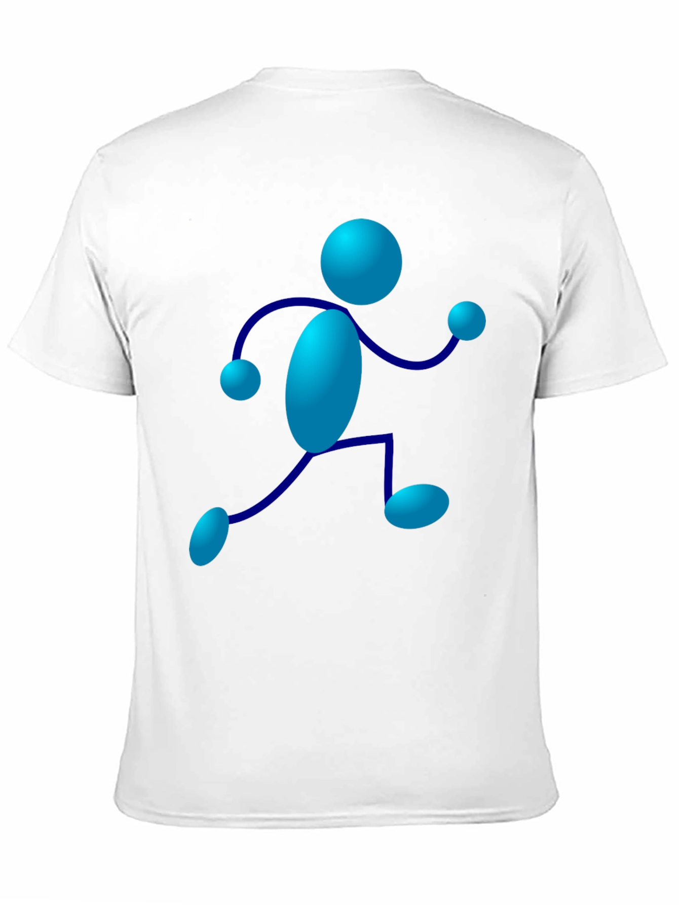 Funky Figure Tee - Black Cotton Crew Neck T-Shirt