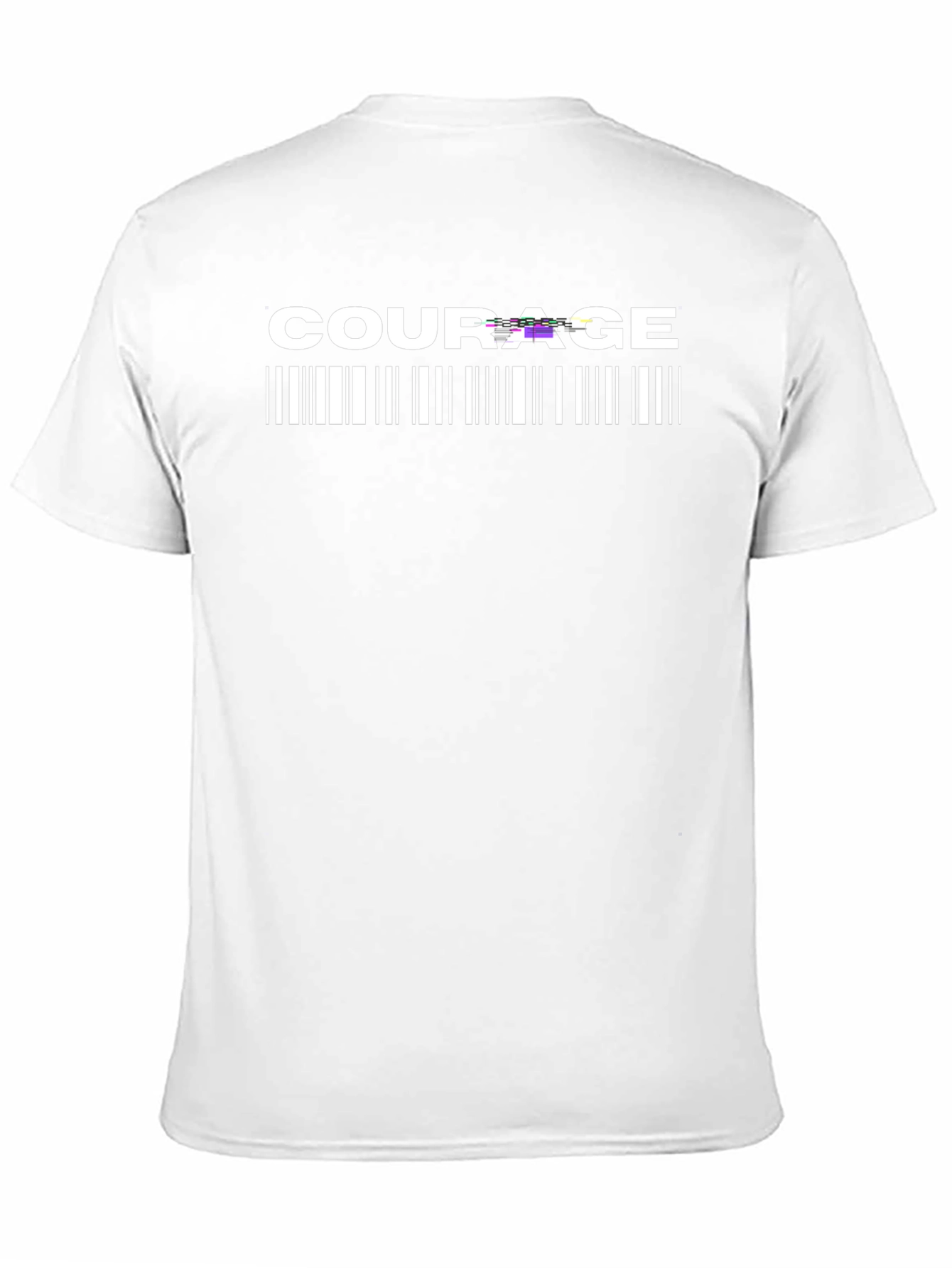 Courage Barcode Graphic T-Shirt - Black