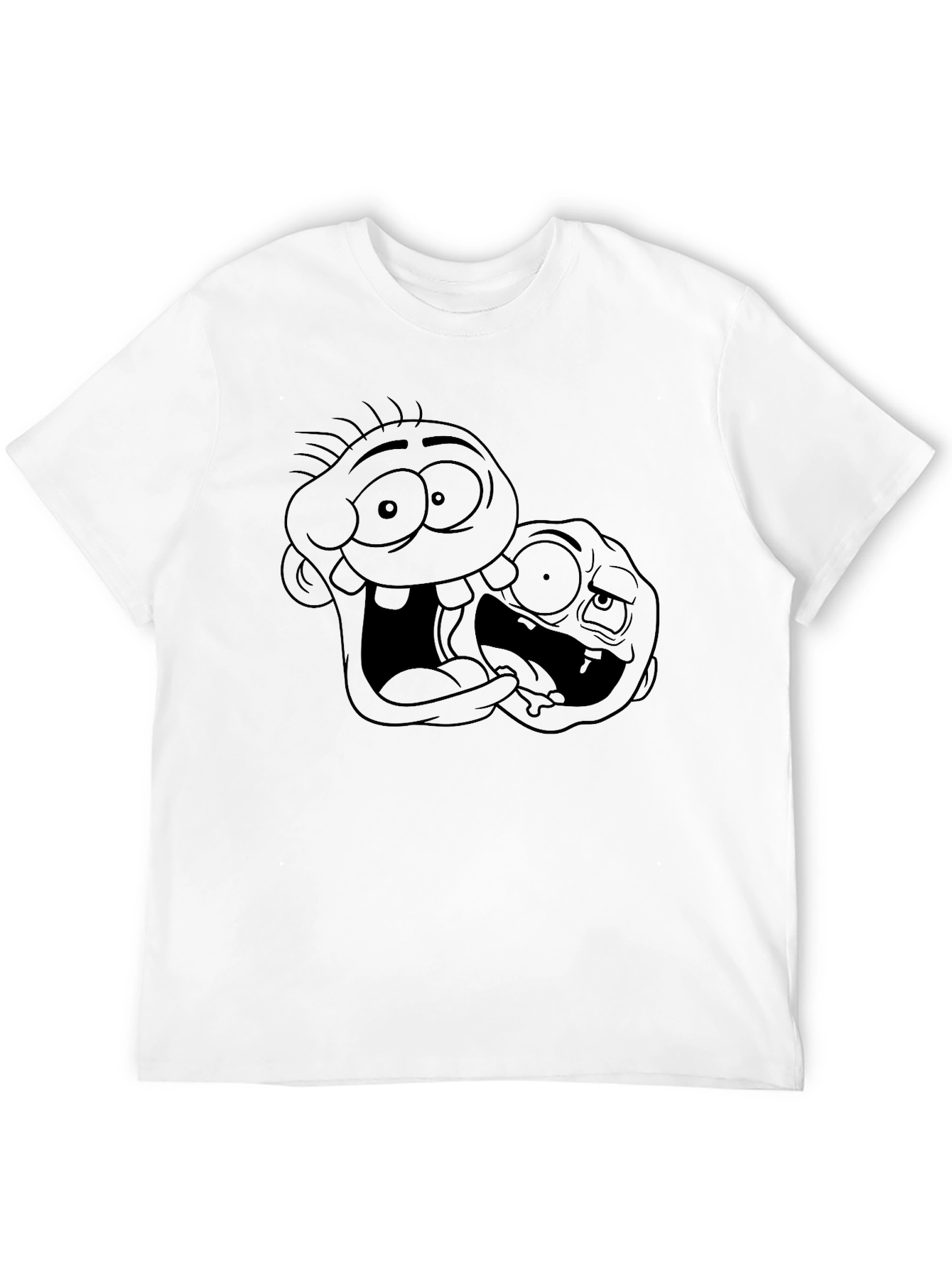 Cartoon Duo Black T-Shirt