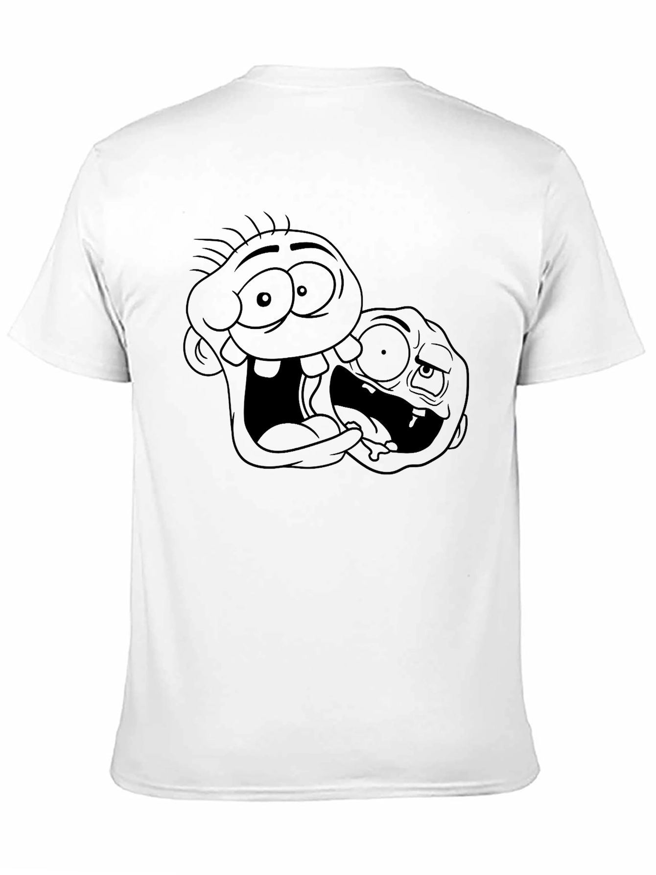 Cartoon Duo Black T-Shirt