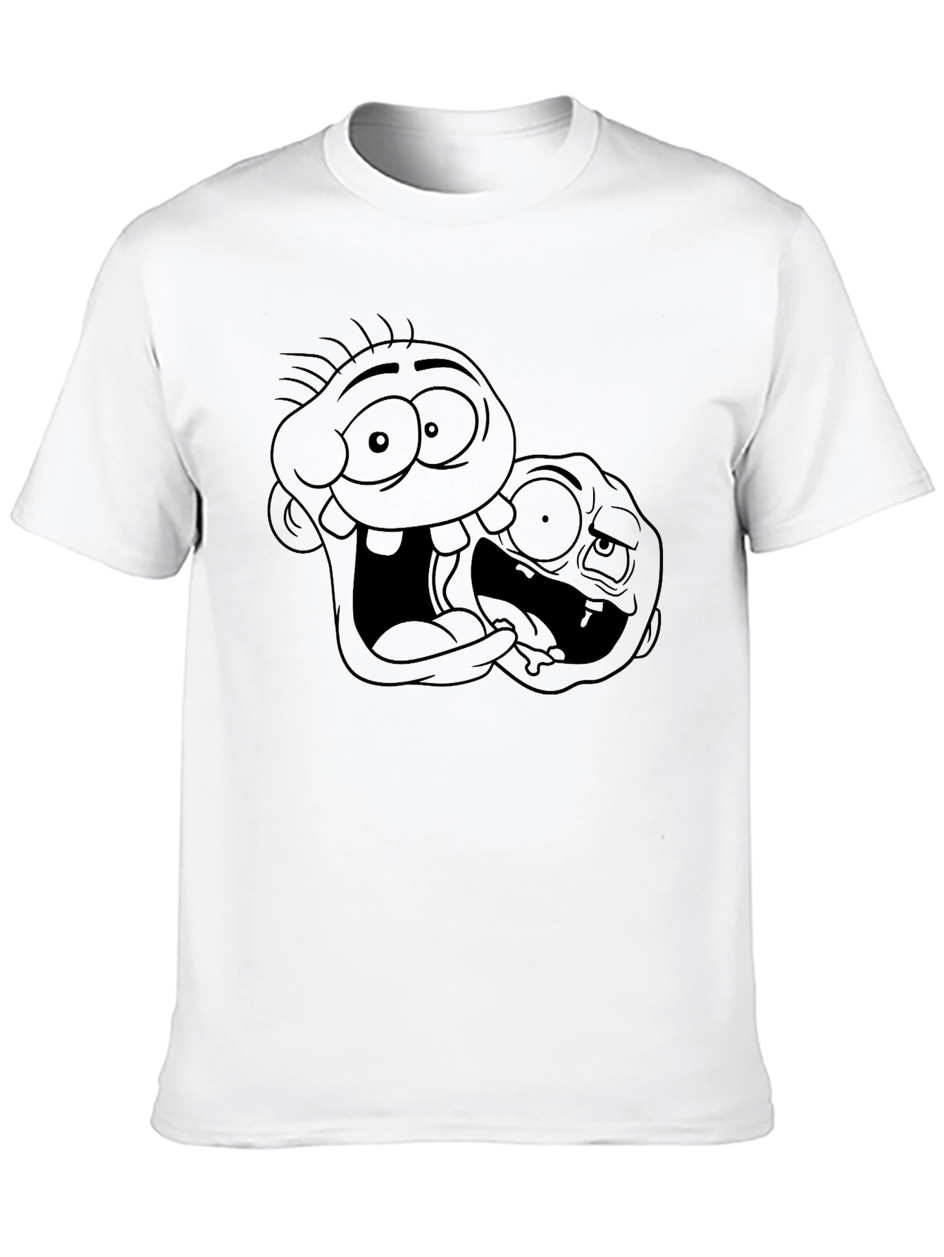 Cartoon Duo Black T-Shirt