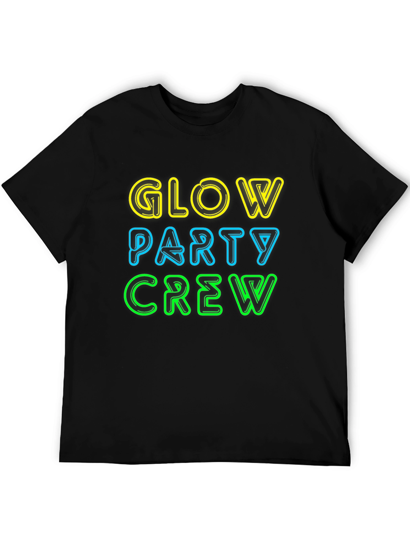 Glow Party Crew Neon Graphic Tee