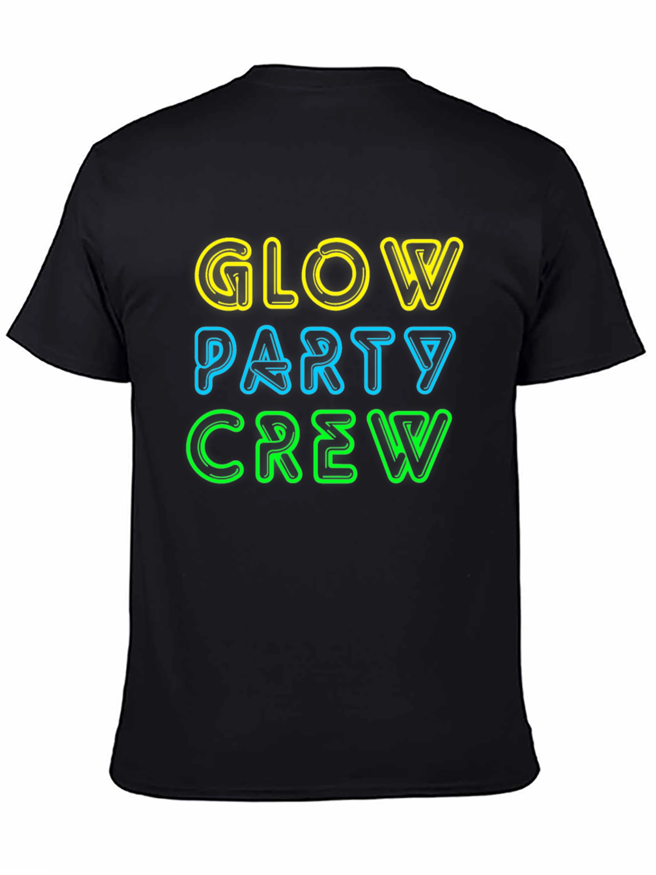 Glow Party Crew Neon Graphic Tee