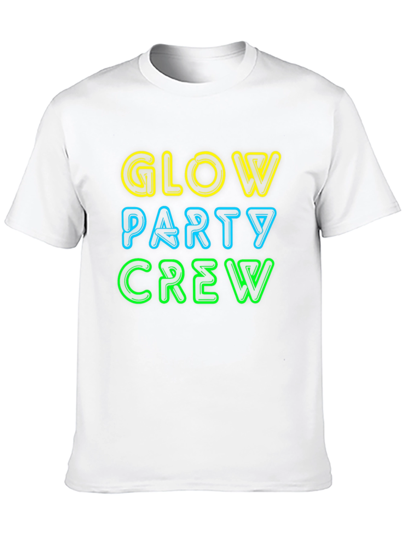 Glow Party Crew Neon Graphic Tee
