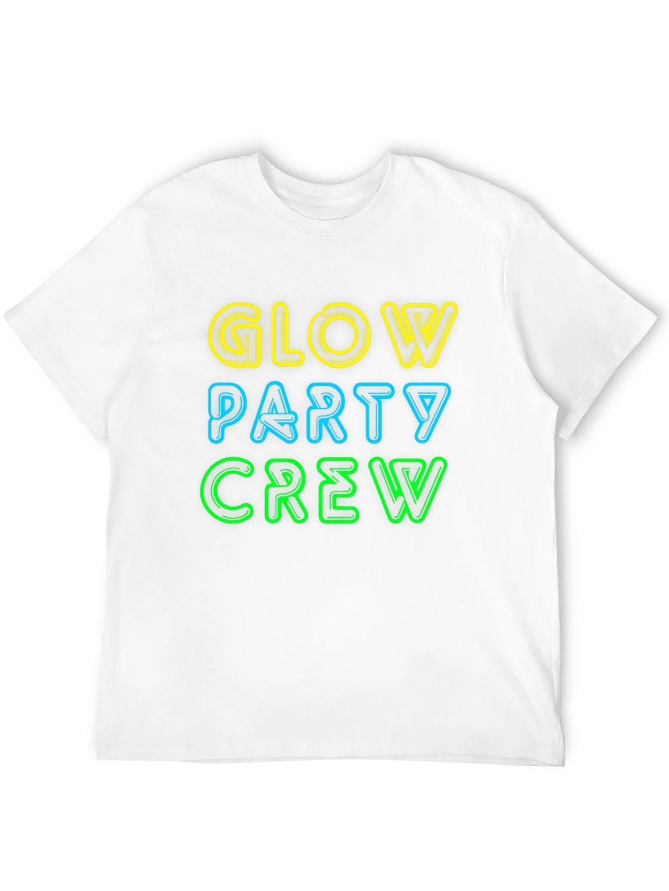 Glow Party Crew Neon Graphic Tee