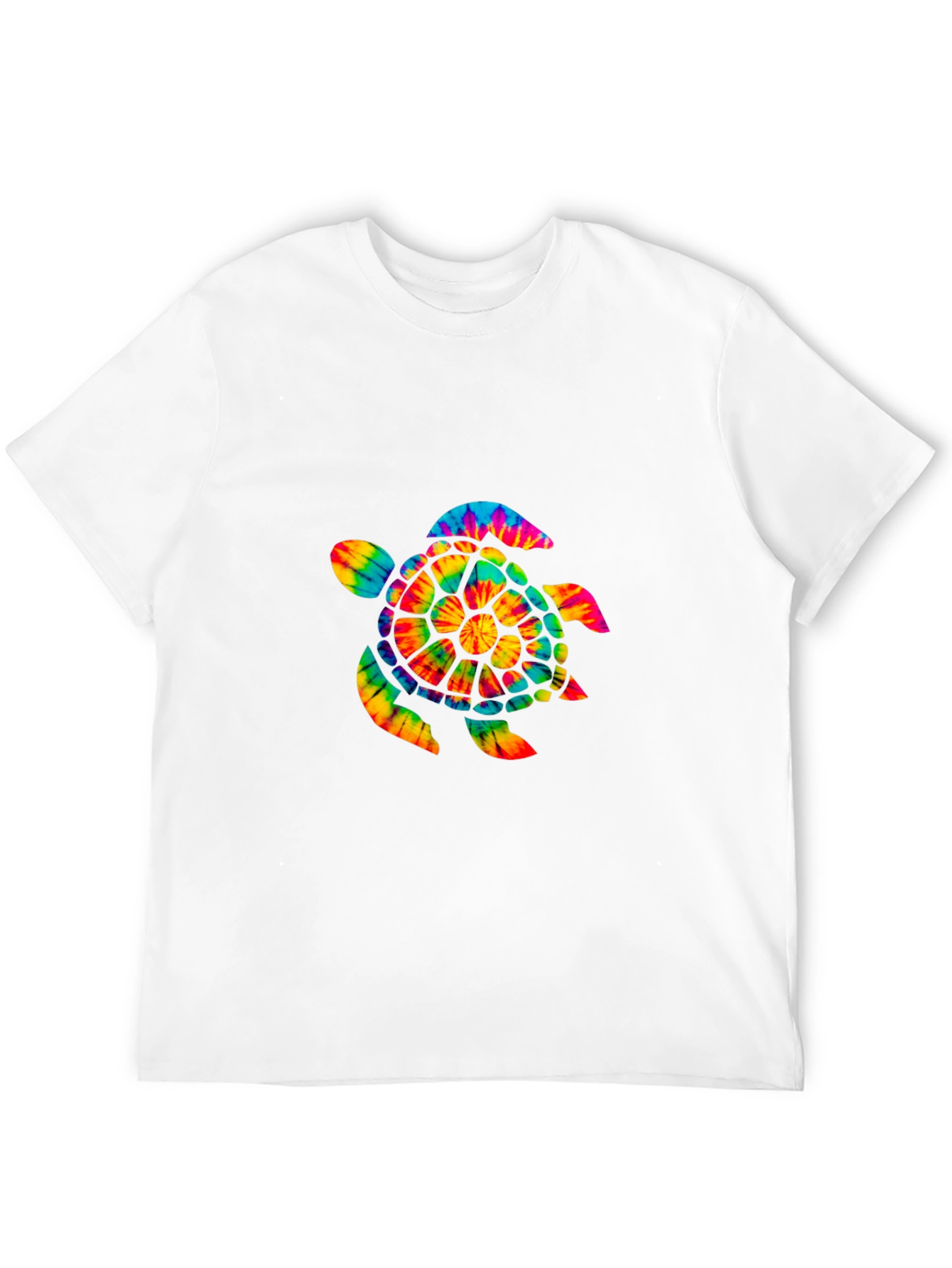 Tie-Dye Turtle Graphic Tee - Soft Cotton