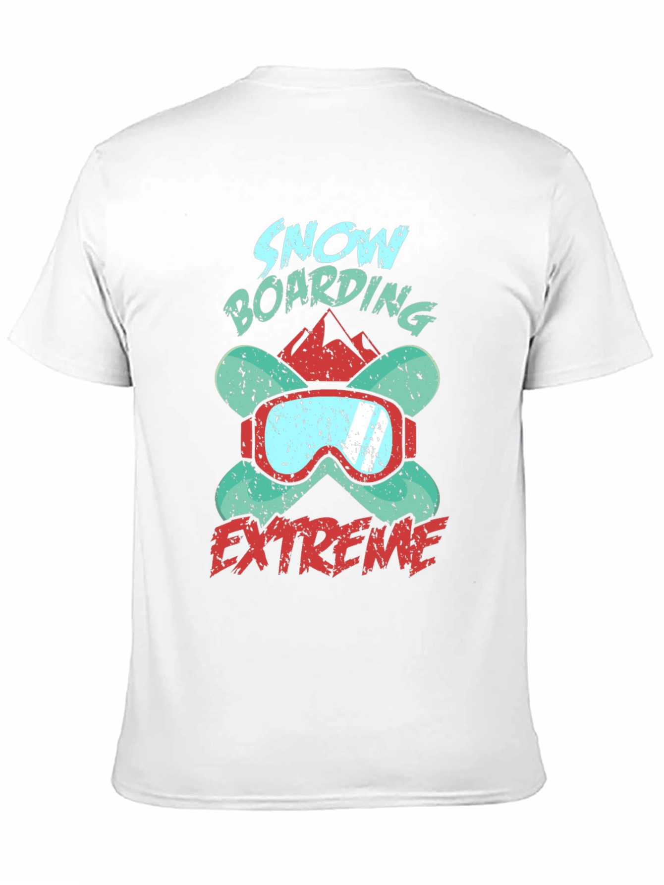 Snowboarding Extreme Graphic Tee - Black
