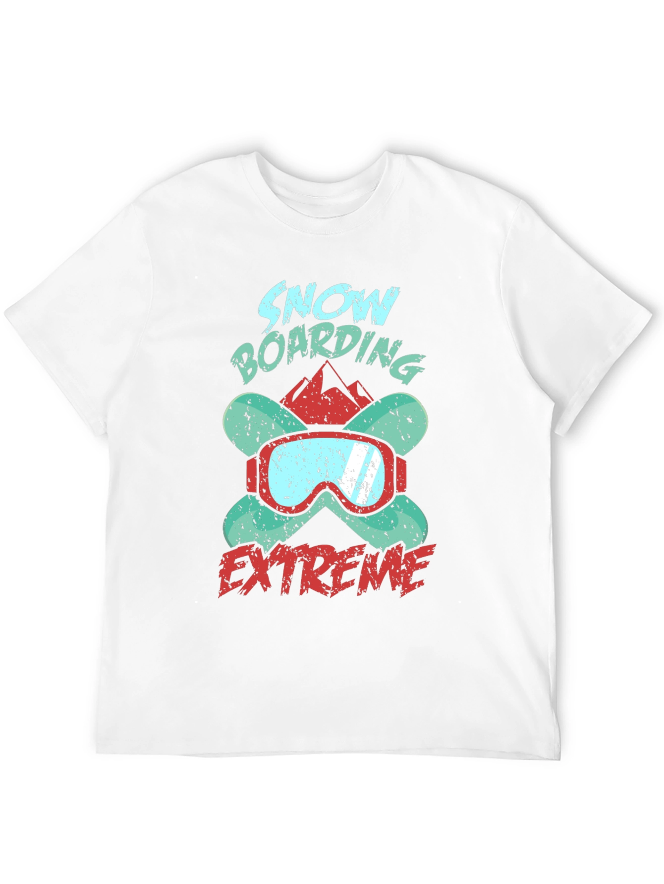 Snowboarding Extreme Graphic Tee - Black