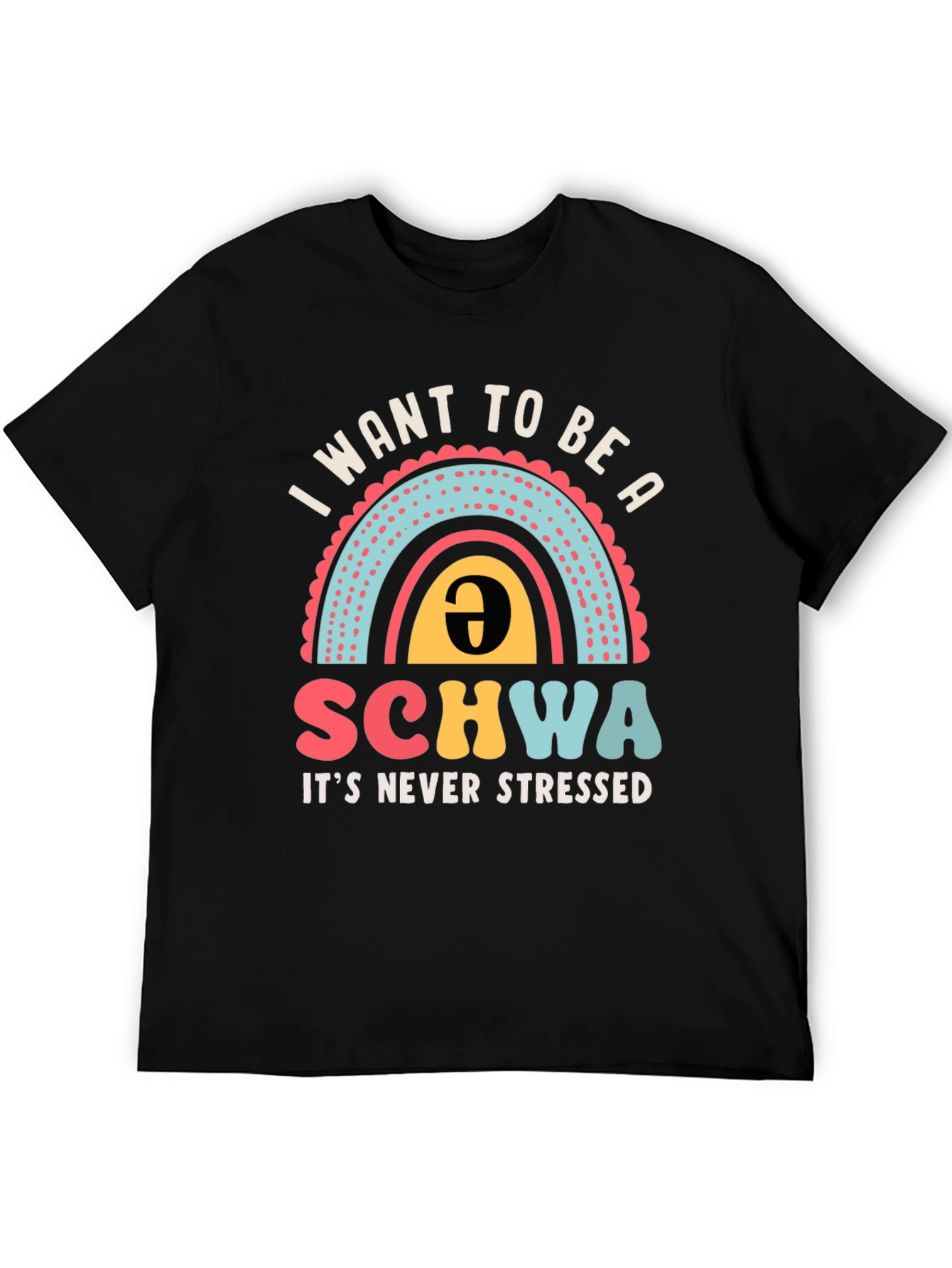 Schwa T-Shirt - Never Stressed Black Tee