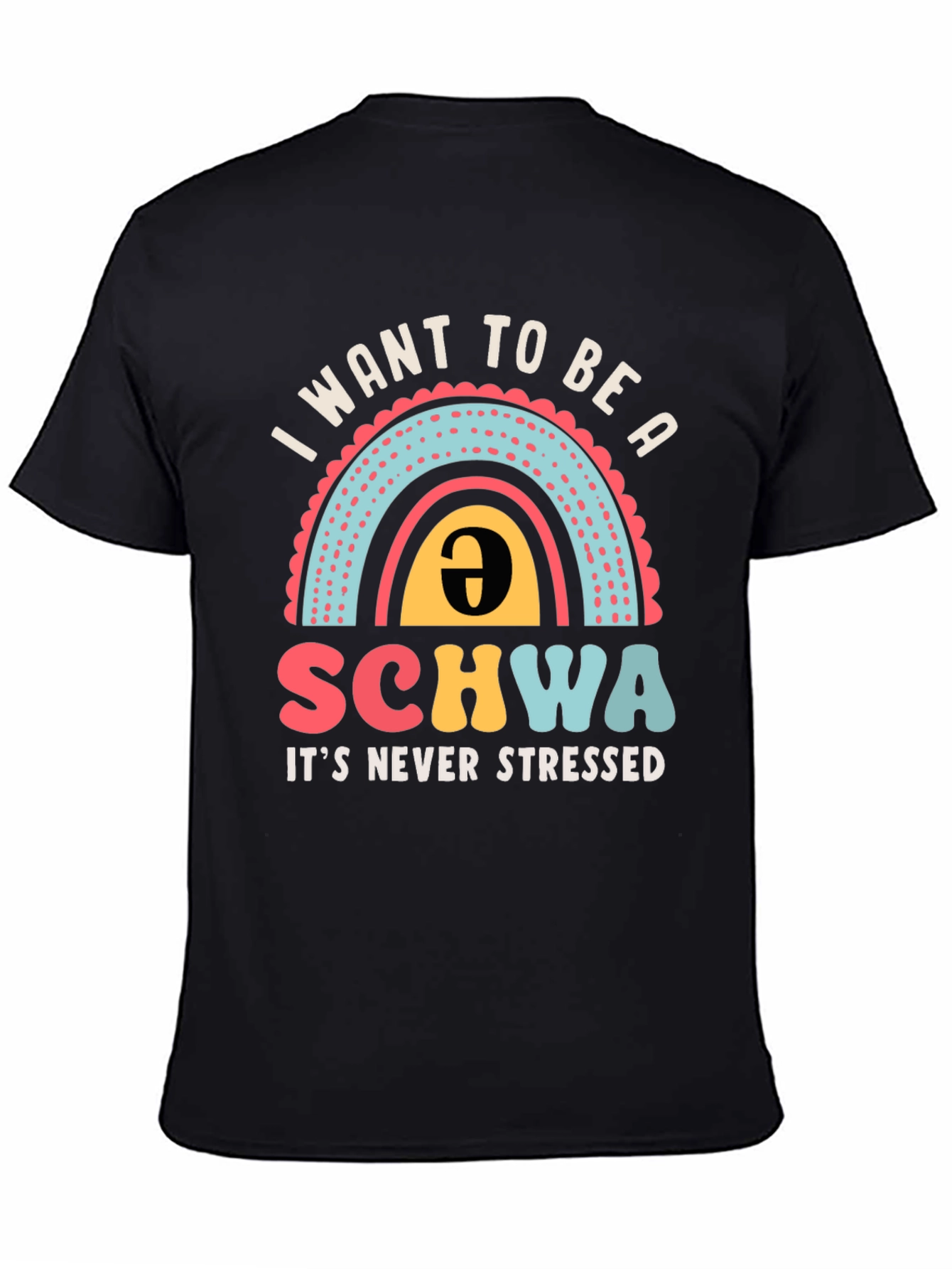 Schwa T-Shirt - Never Stressed Black Tee