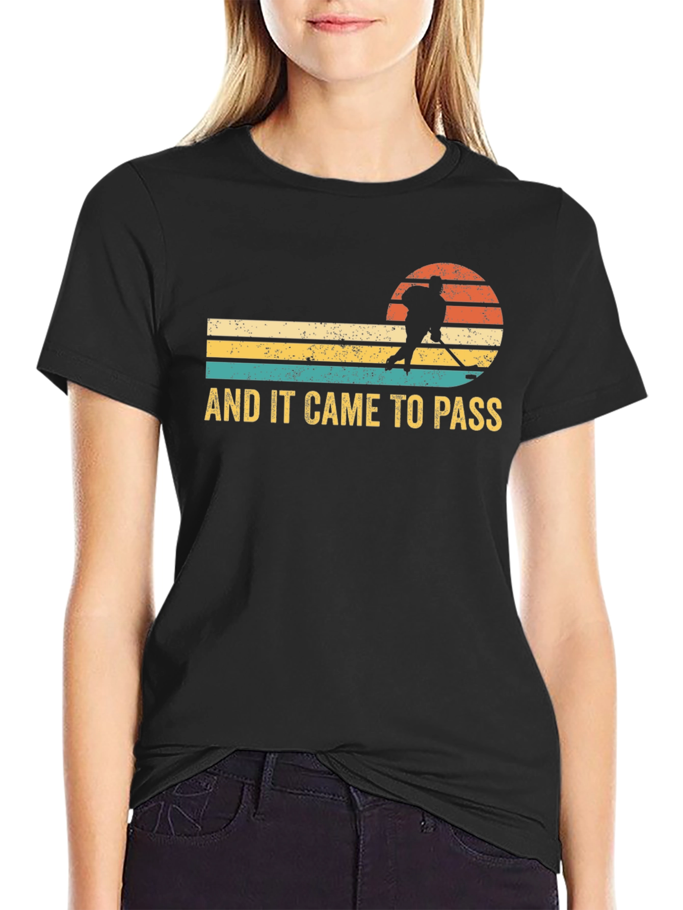 Hockey Player Silhouette T-Shirt