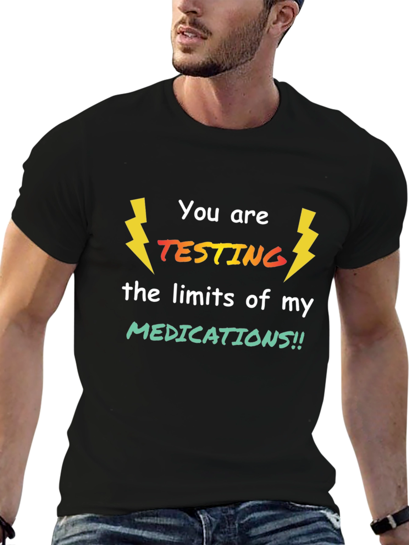 Testing Limits Graphic Tee - Novelty T-Shirt