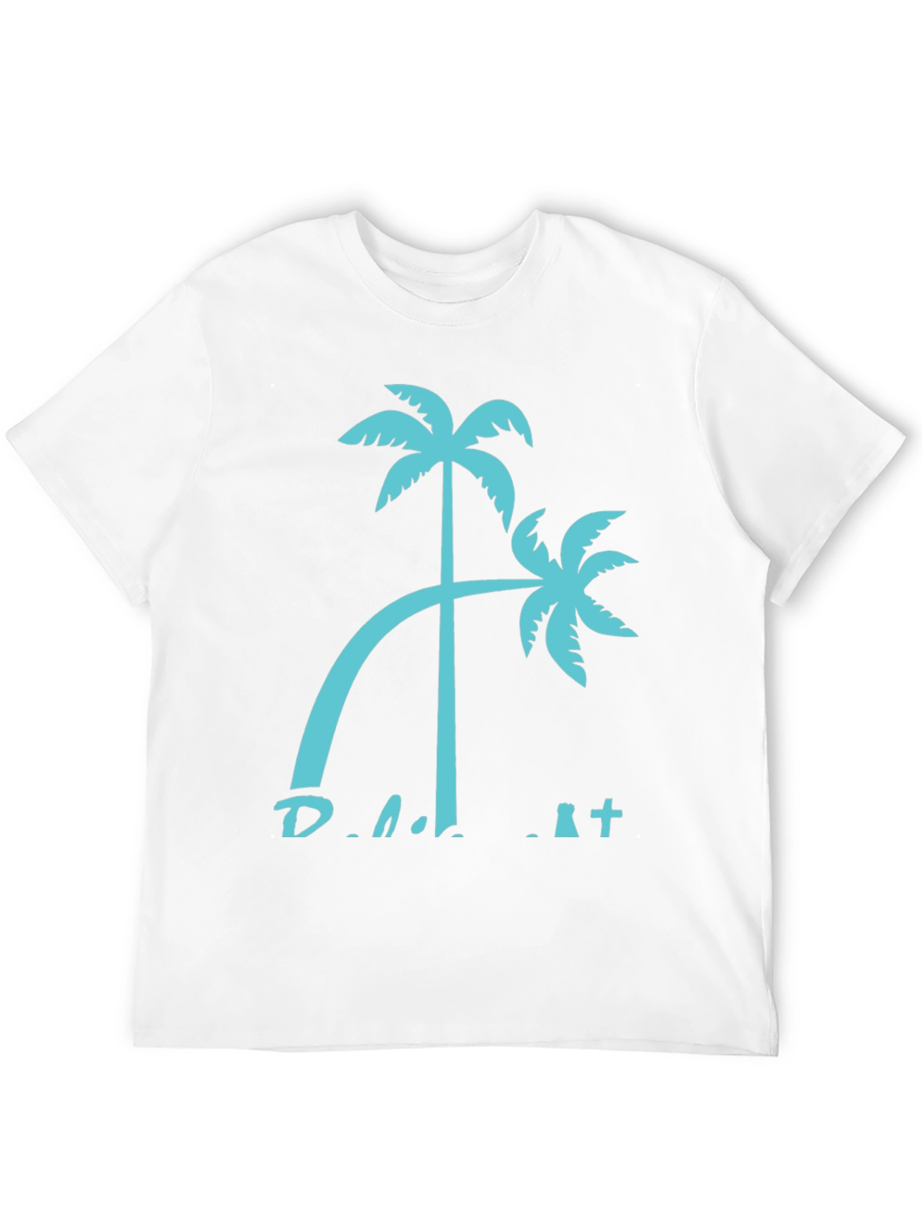 Palm Tree Graphic Black T-Shirt