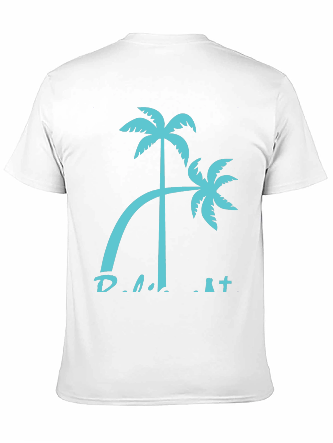 Palm Tree Graphic Black T-Shirt