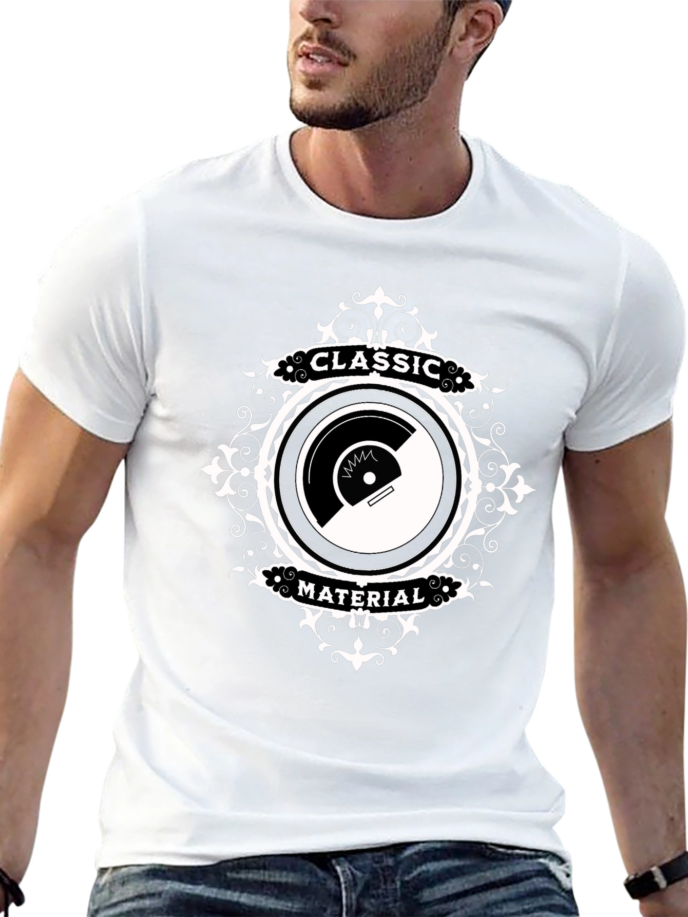 Classic Material Graphic Tee - Black