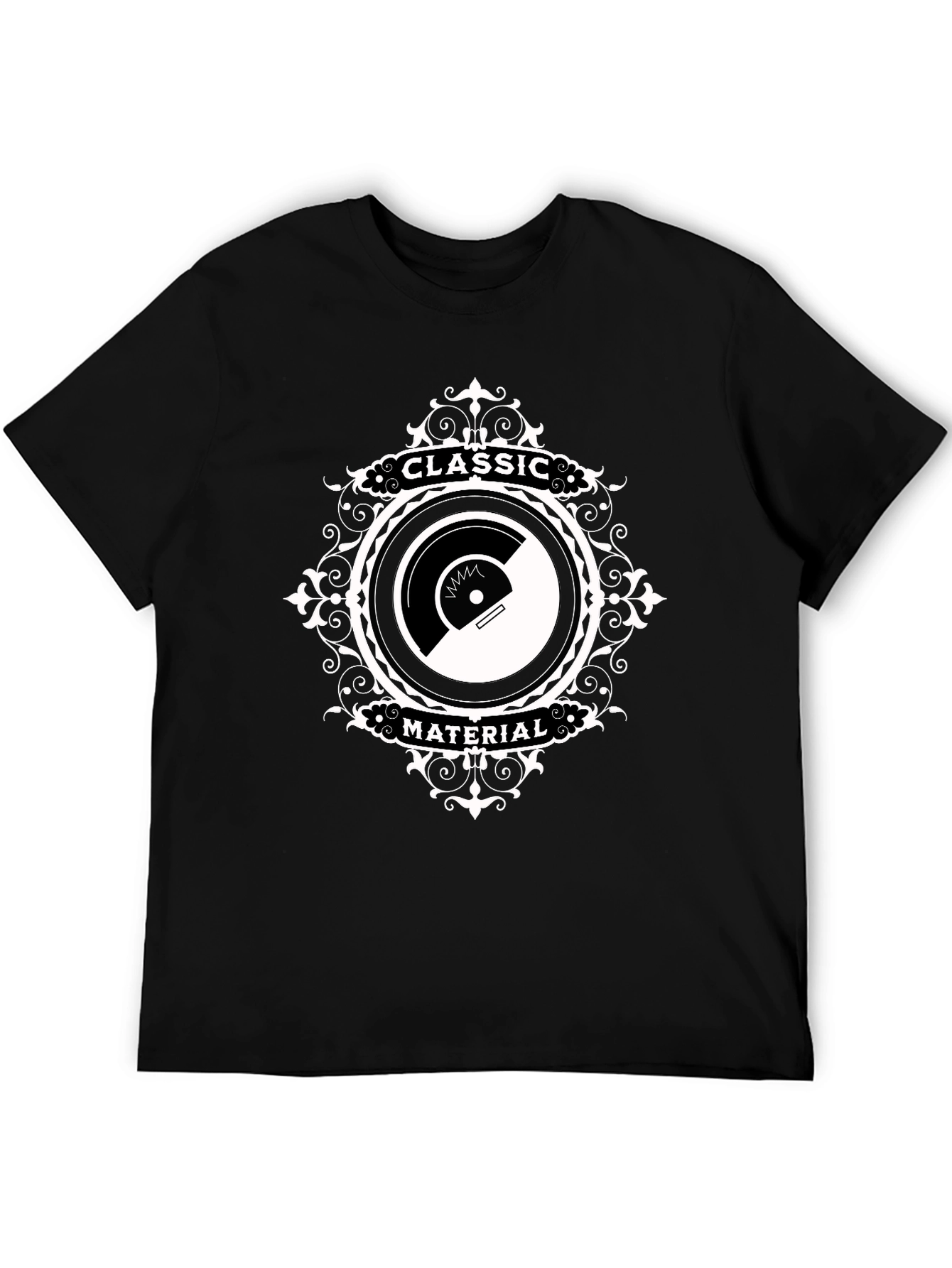 Classic Material Graphic Tee - Black