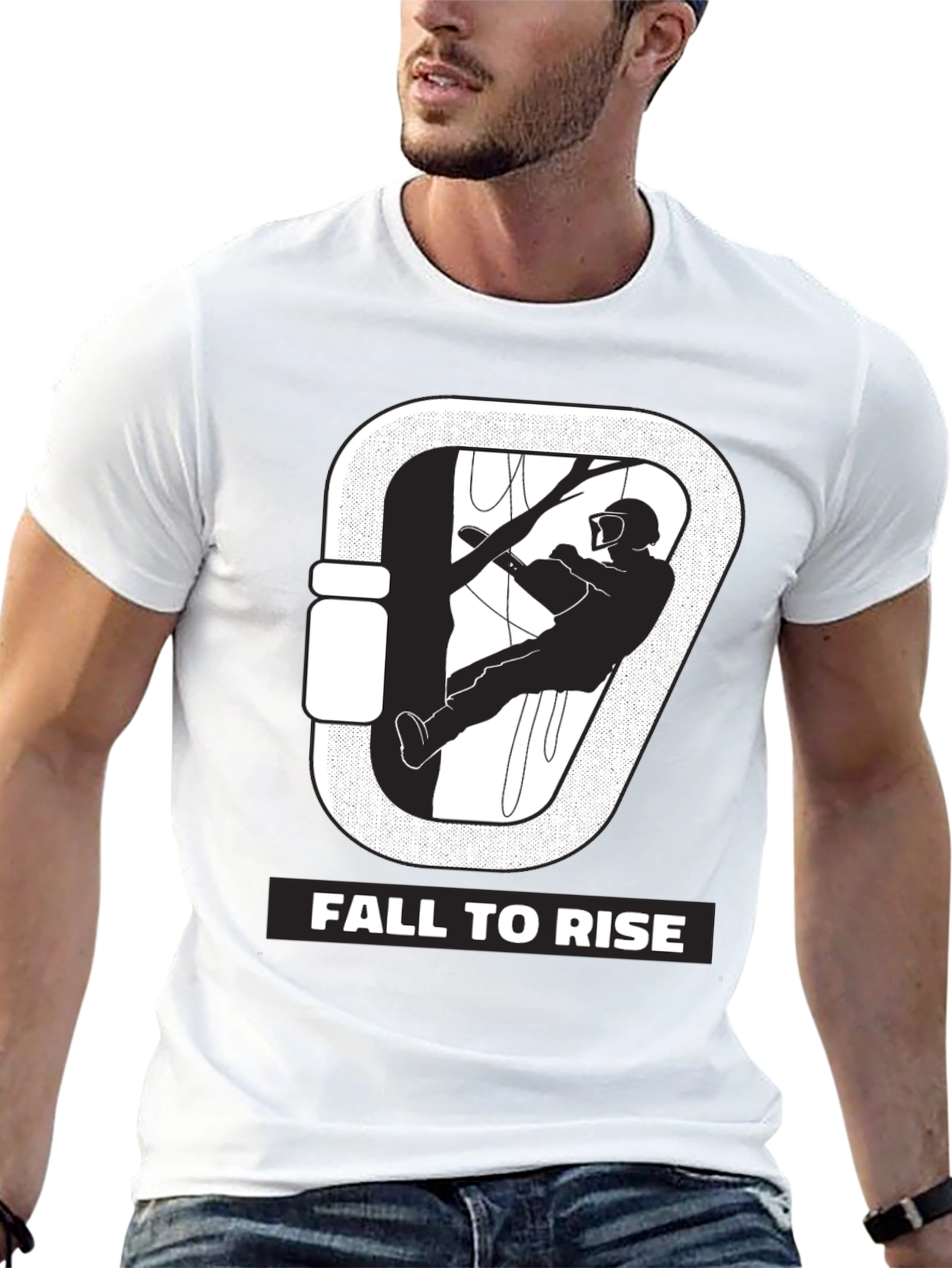 Fall to Rise Tree Climber Graphic Tee