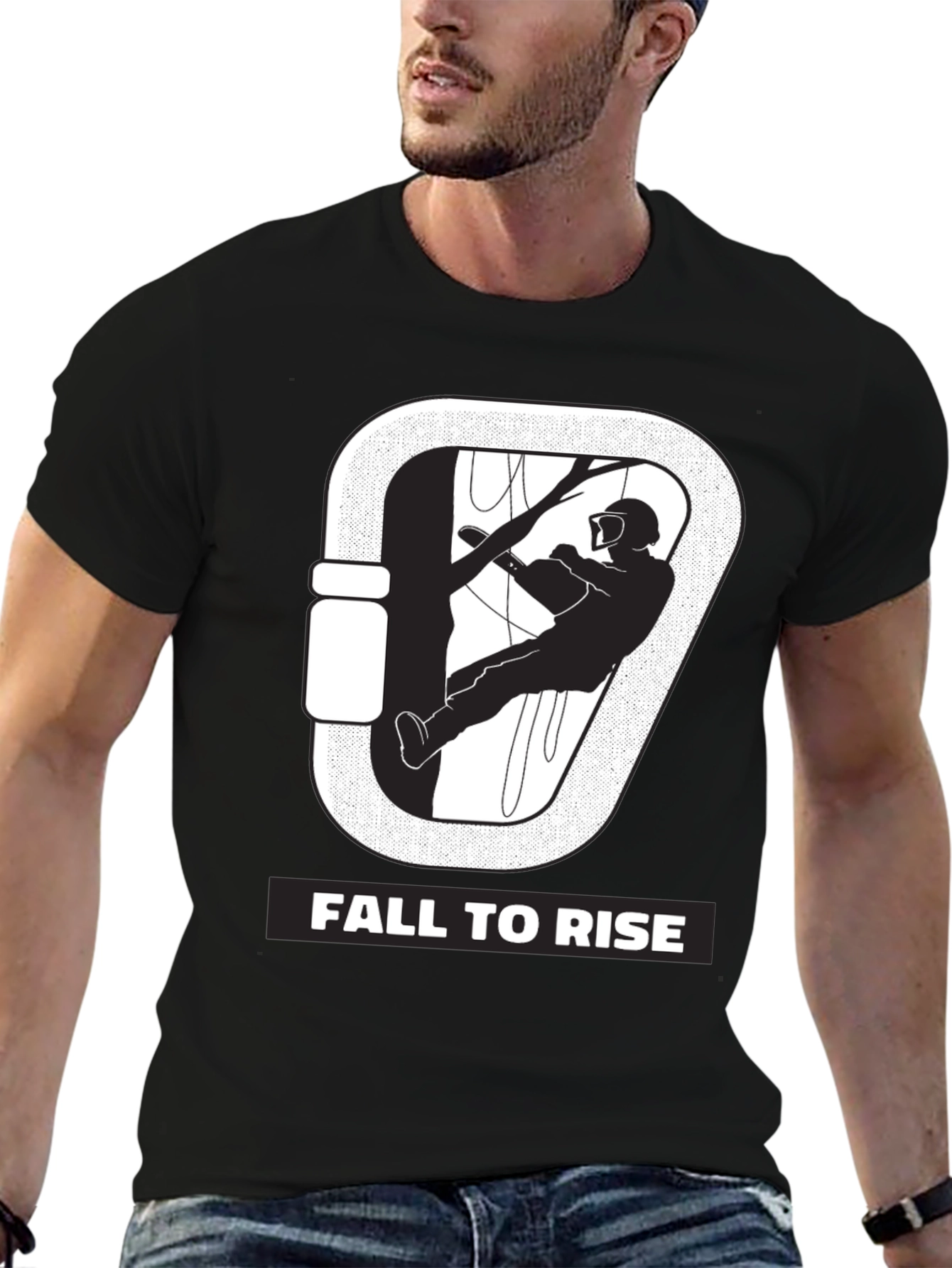 Fall to Rise Tree Climber Graphic Tee