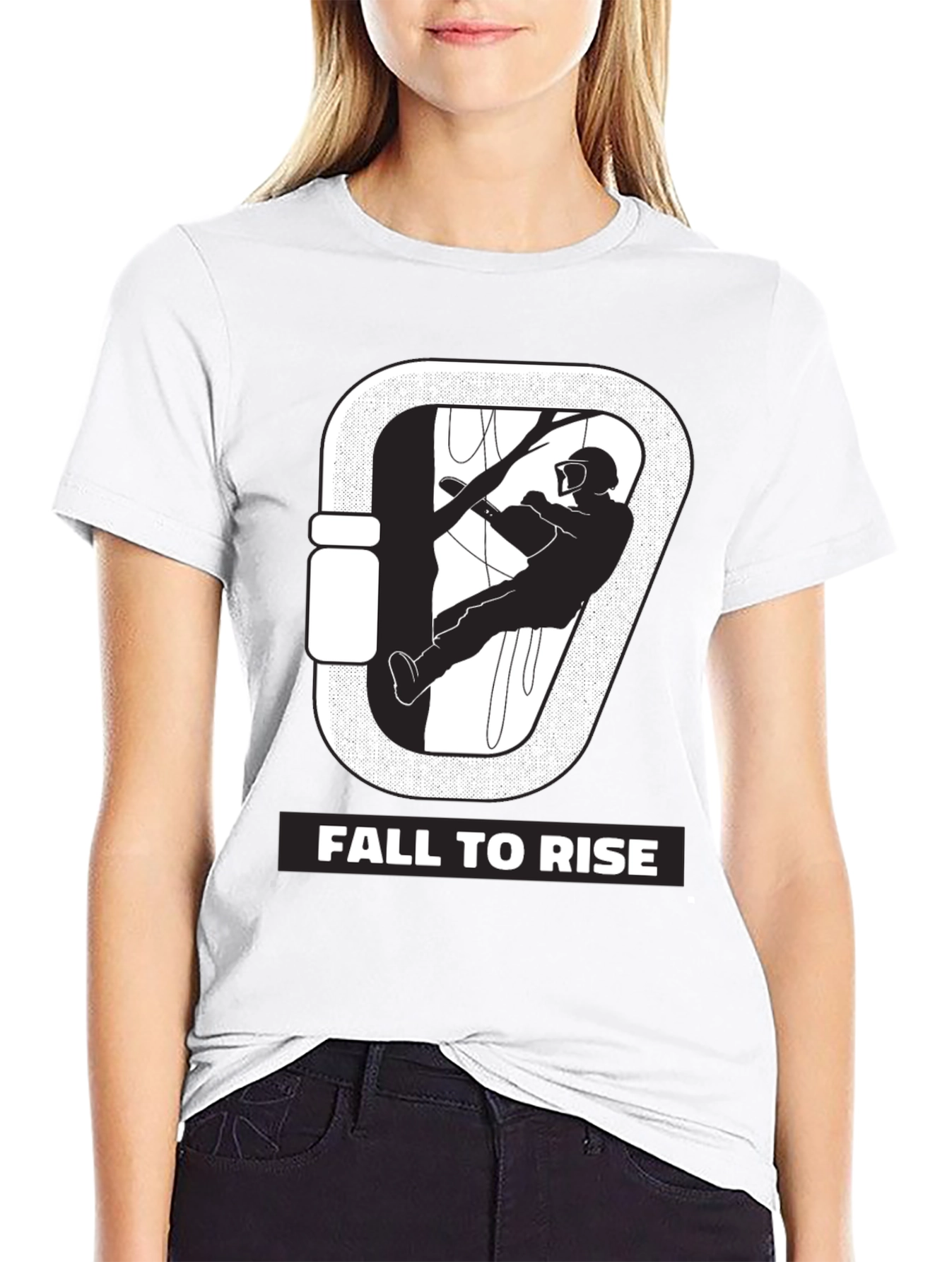 Fall to Rise Tree Climber Graphic Tee