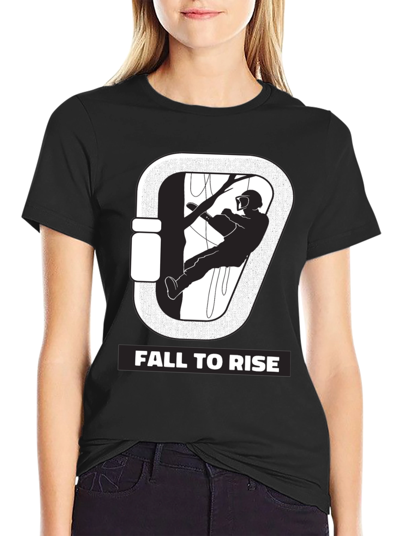 Fall to Rise Tree Climber Graphic Tee