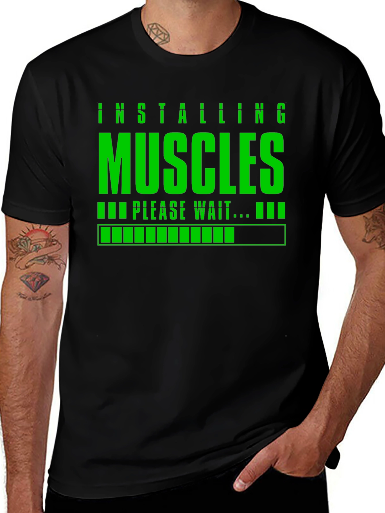 Installing Muscles T-Shirt - Gym & Fitness