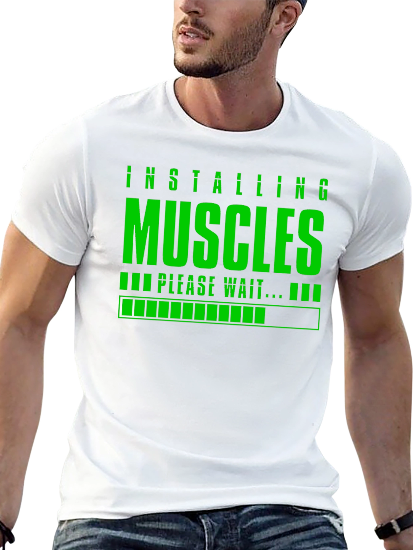 Installing Muscles T-Shirt - Gym & Fitness