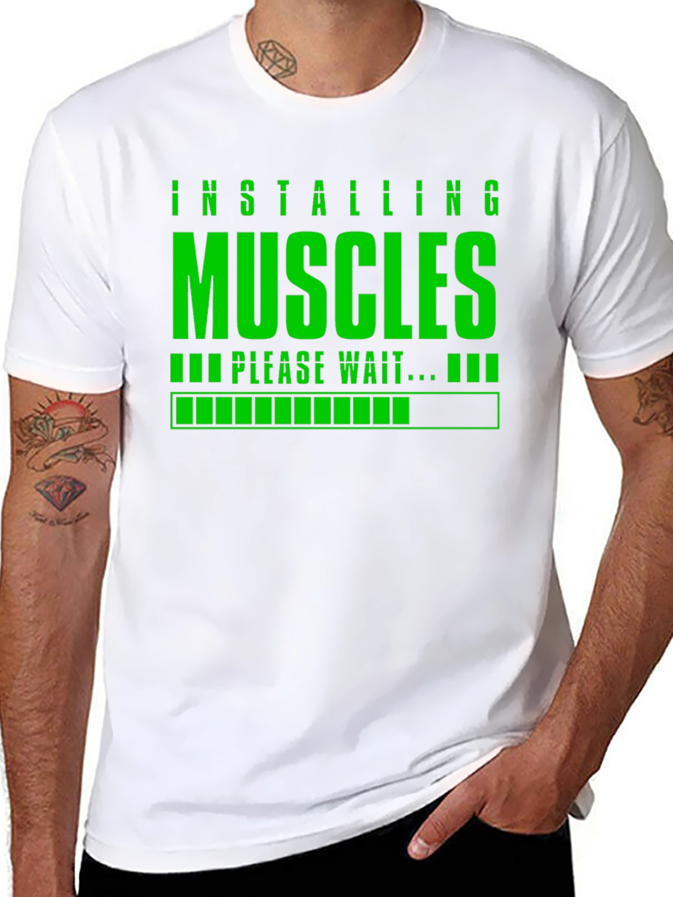 Installing Muscles T-Shirt - Gym & Fitness