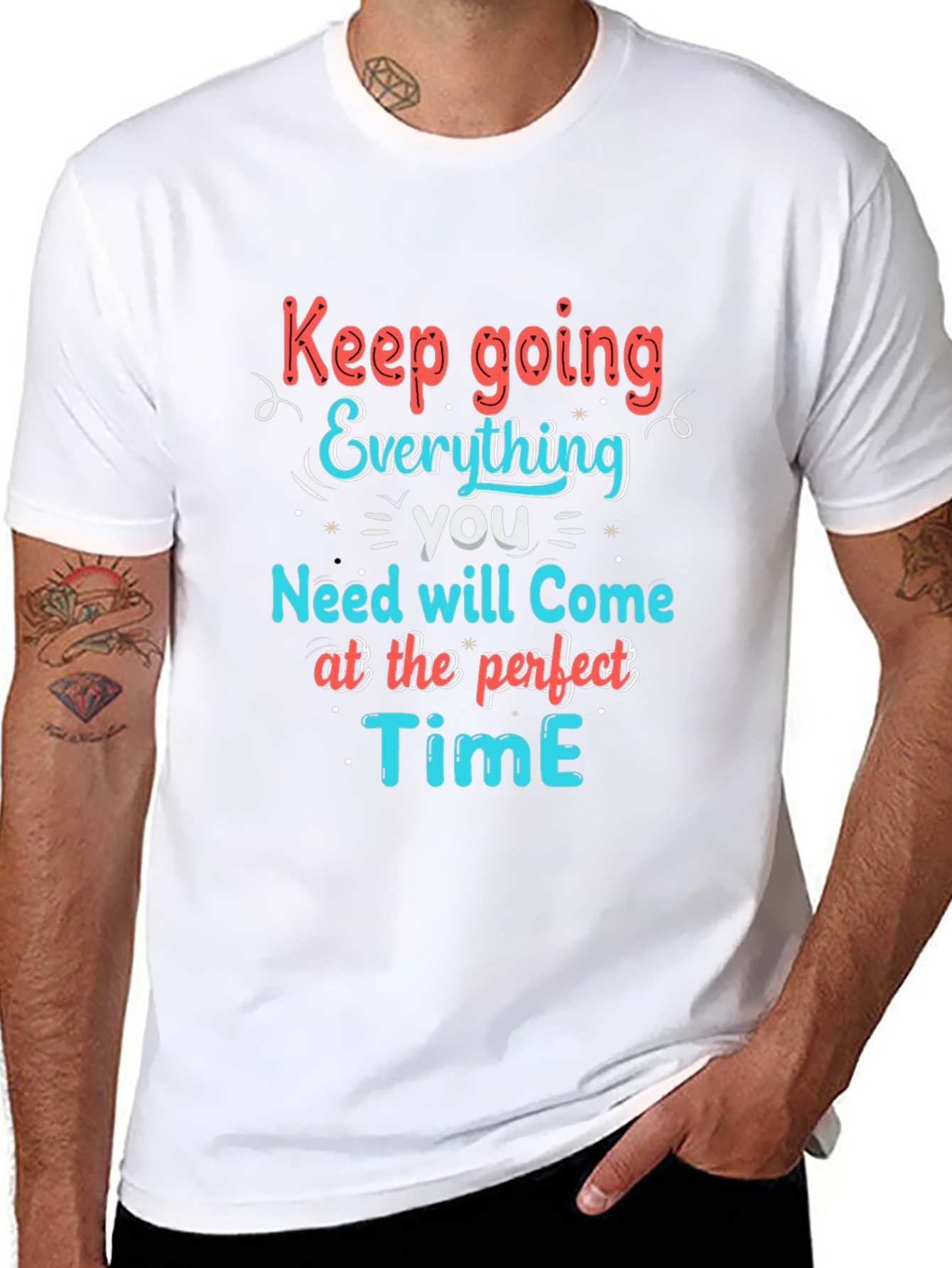 Inspirational Graphic T-Shirt - Keep Going